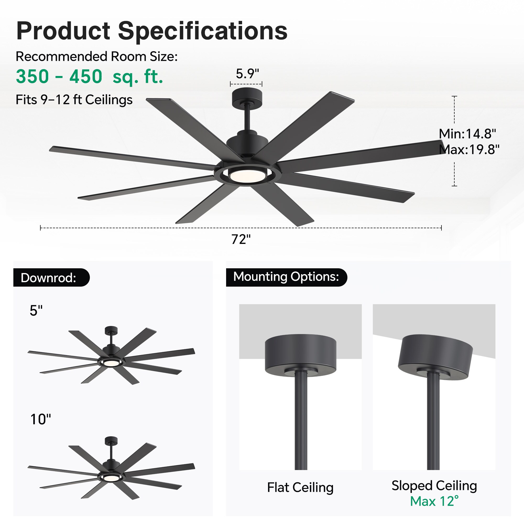 Flashwind A42ZY42002BK Ceiling-Fans - View #3