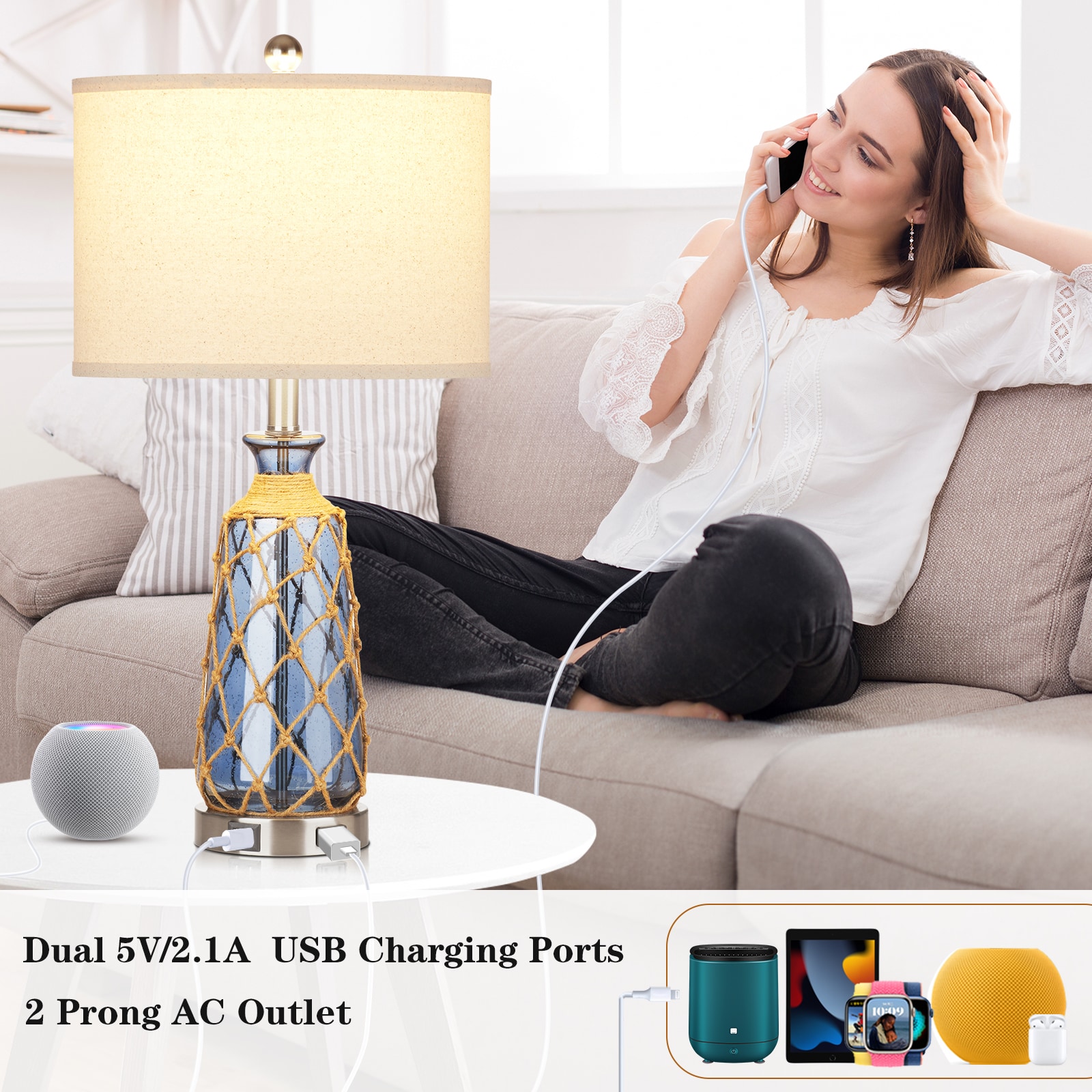 UrFurnishings TD-292 Table-Lamps - View #9
