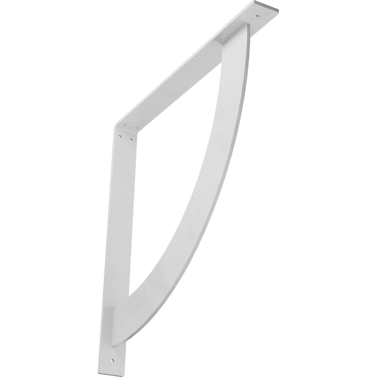 Ekena Millwork BKTM02X20X20BUHWH Bulwark 20-in x 2-in x 20-in White Steel Countertop support bracket