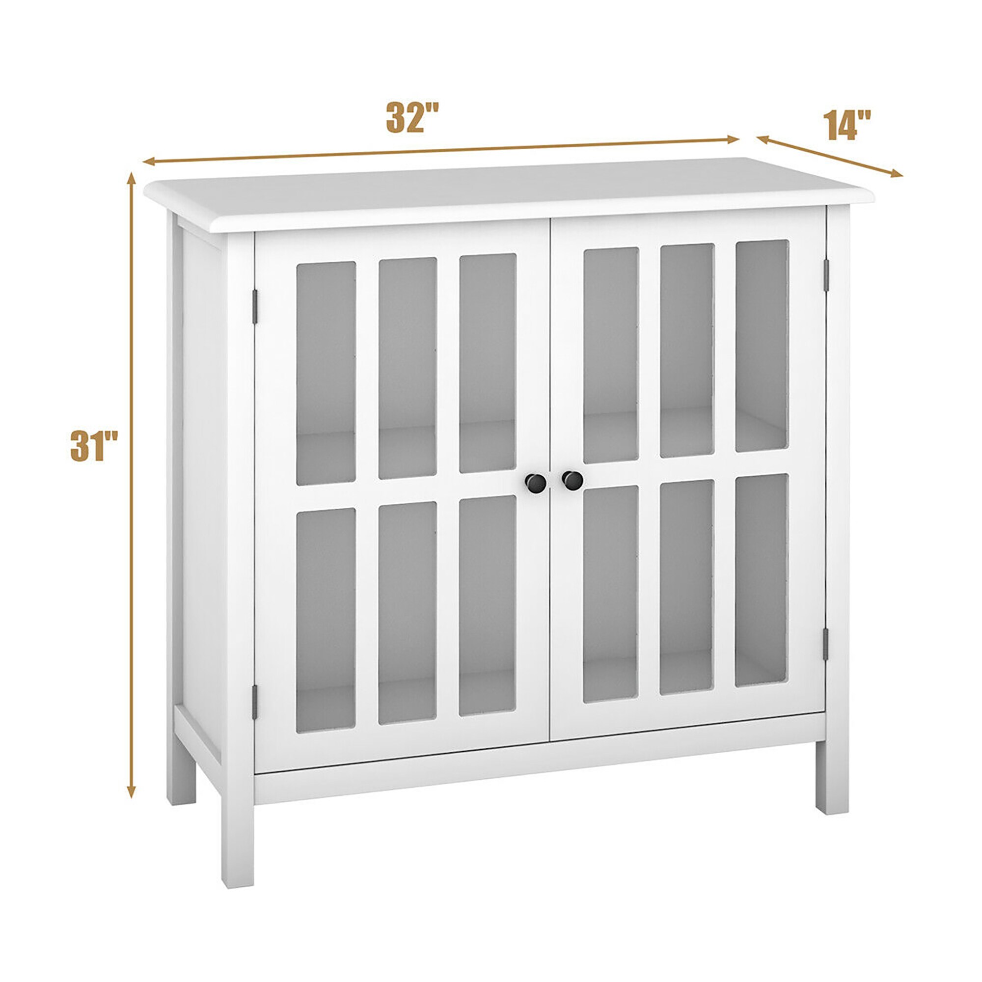 Costway SXL00113 Utility-Storage-Cabinets - View #2