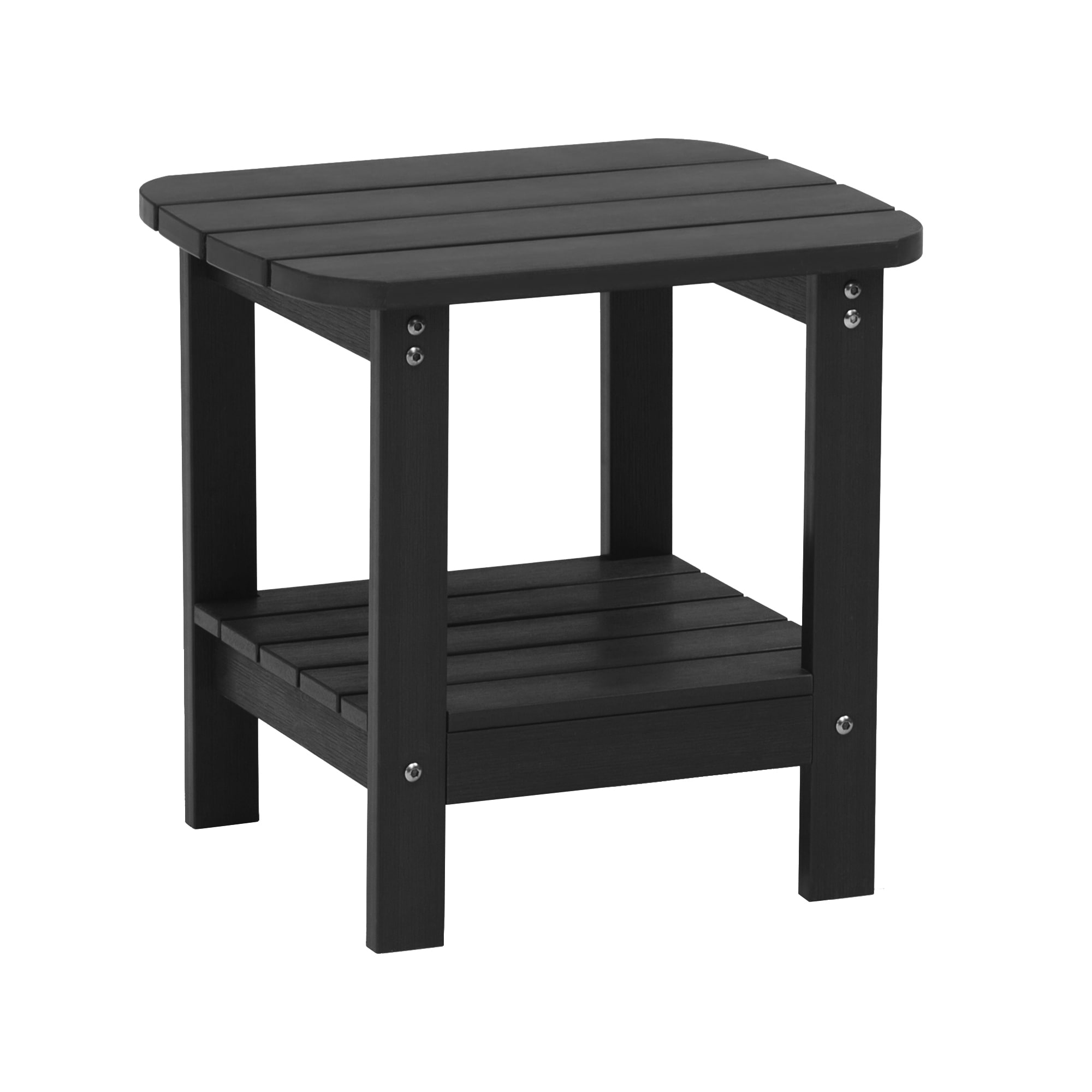 Clihome WF-WSBZDG Patio End table Rectangle Outdoor End Table 14.96-in W x 18.9-in L