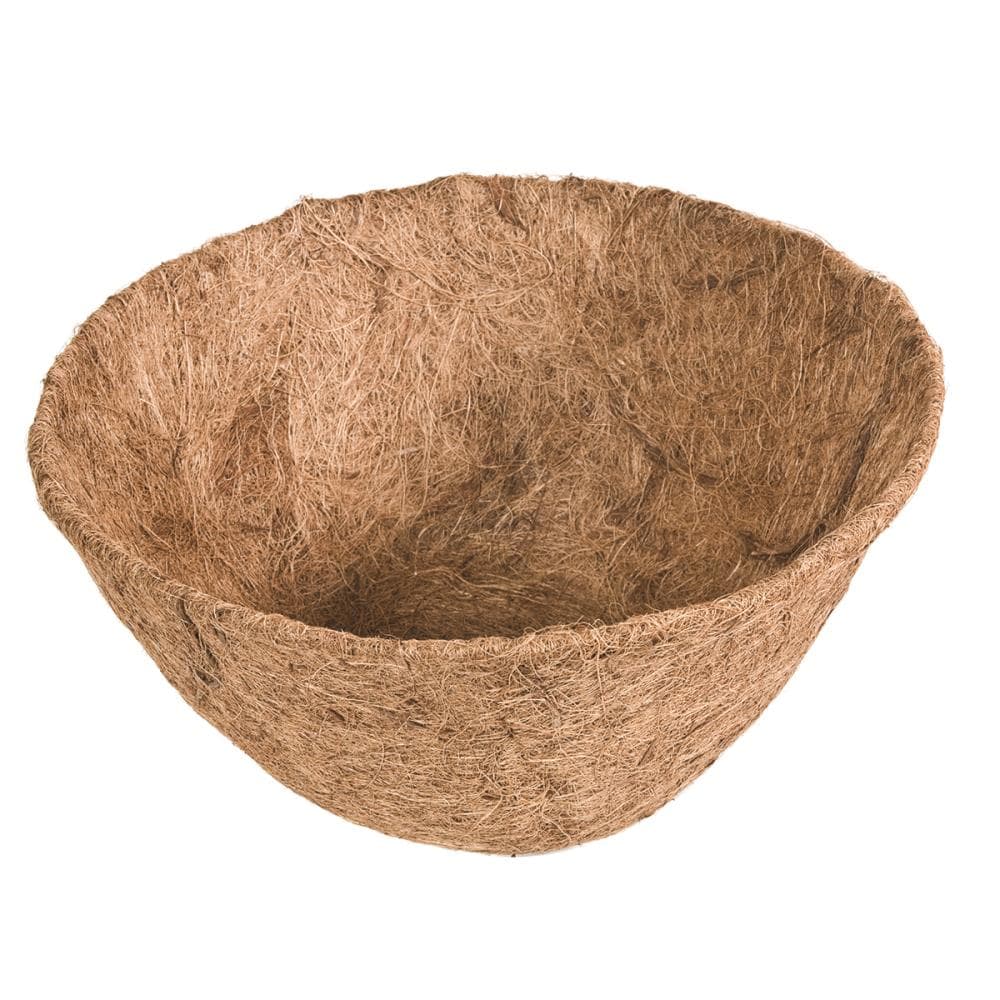 88592 Round 14.0-in W Brown Mixed/Composite Indoor/Outdoor Hanging planter