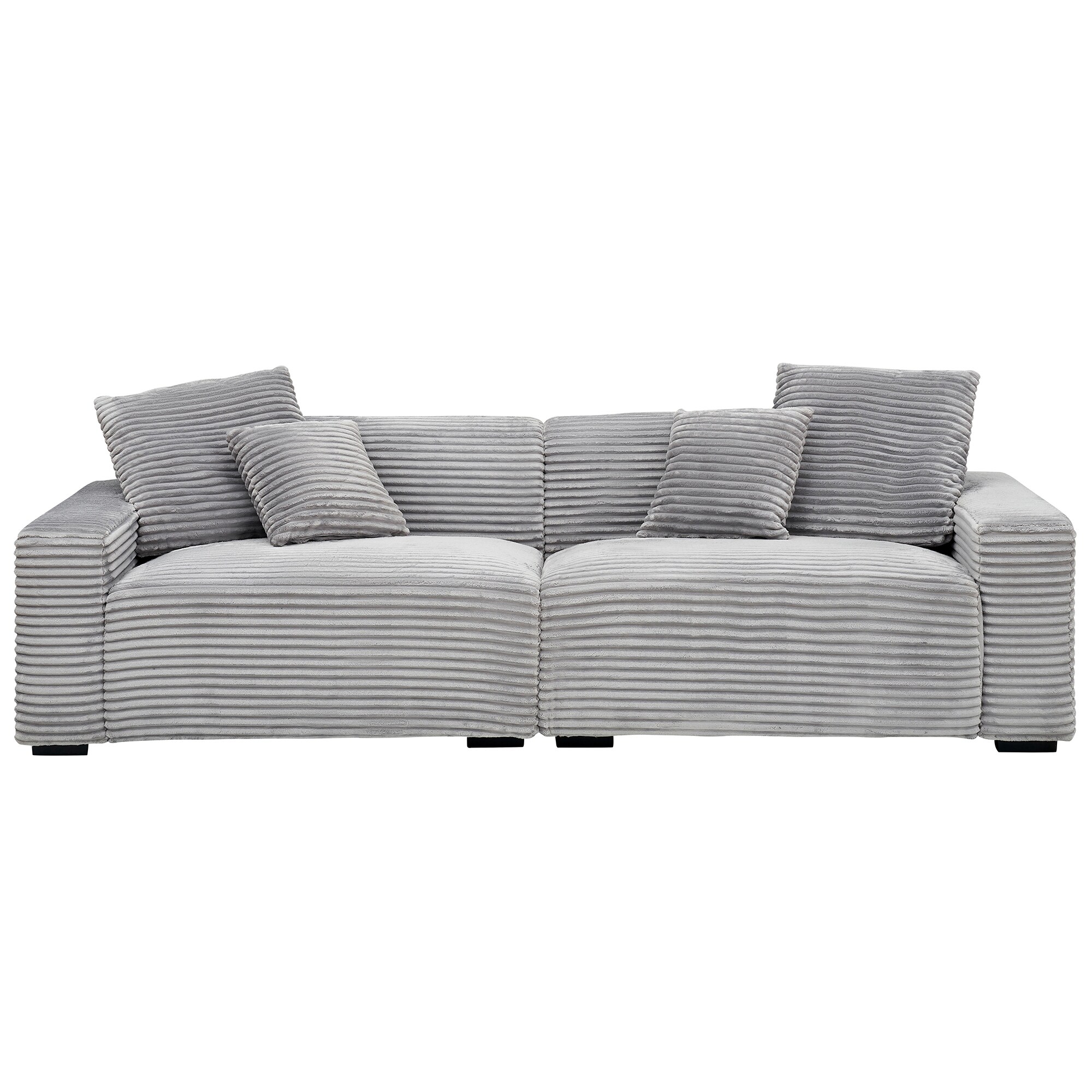 Bybafun YC5200079 106-Inches Modern Gray Sofa