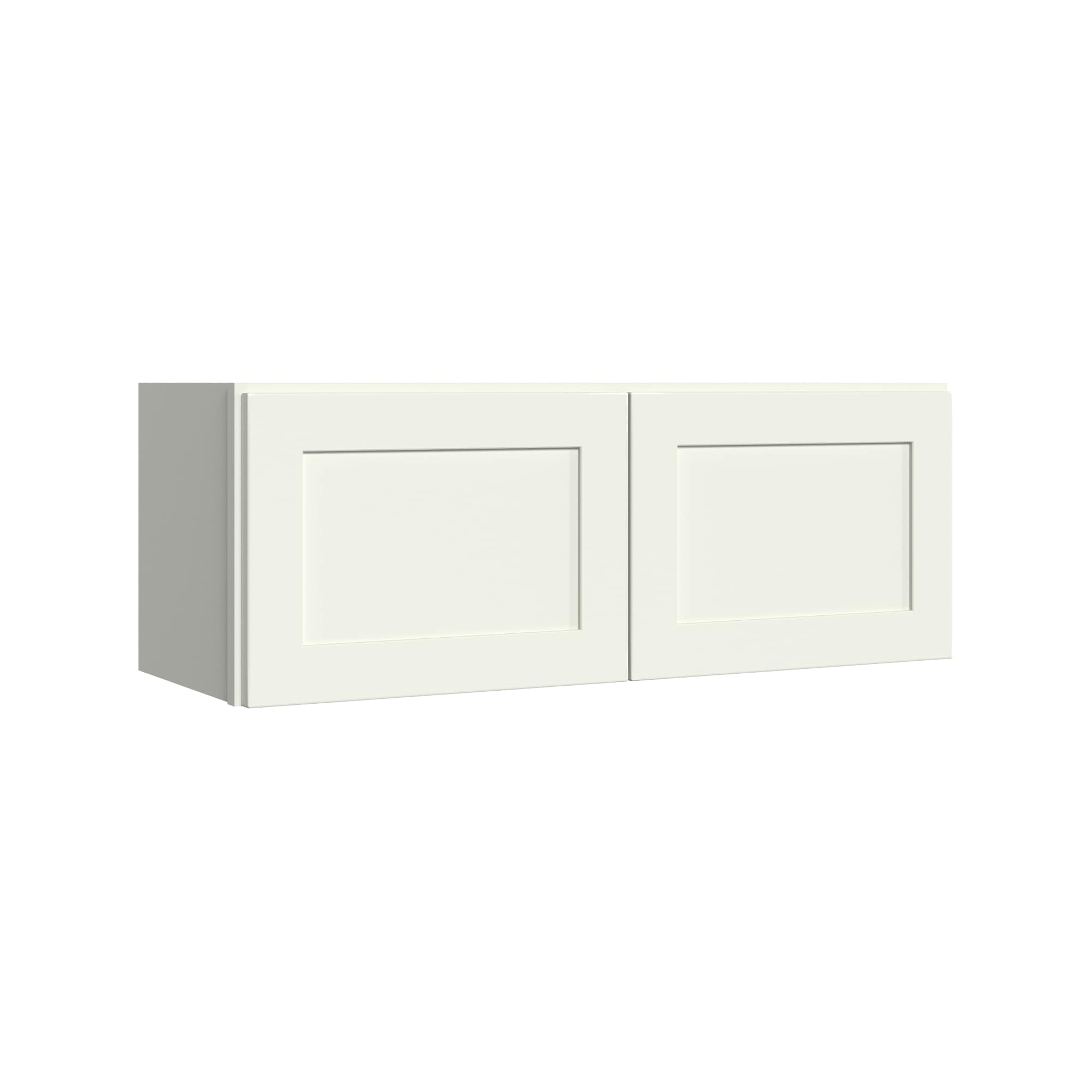 KraftMaid Momentum W3312G71 Deveron 33-in W x 12-in H x 12-in D Dove White Wall Fully assembled Plywood Cabinet (Recessed Panel Shaker)