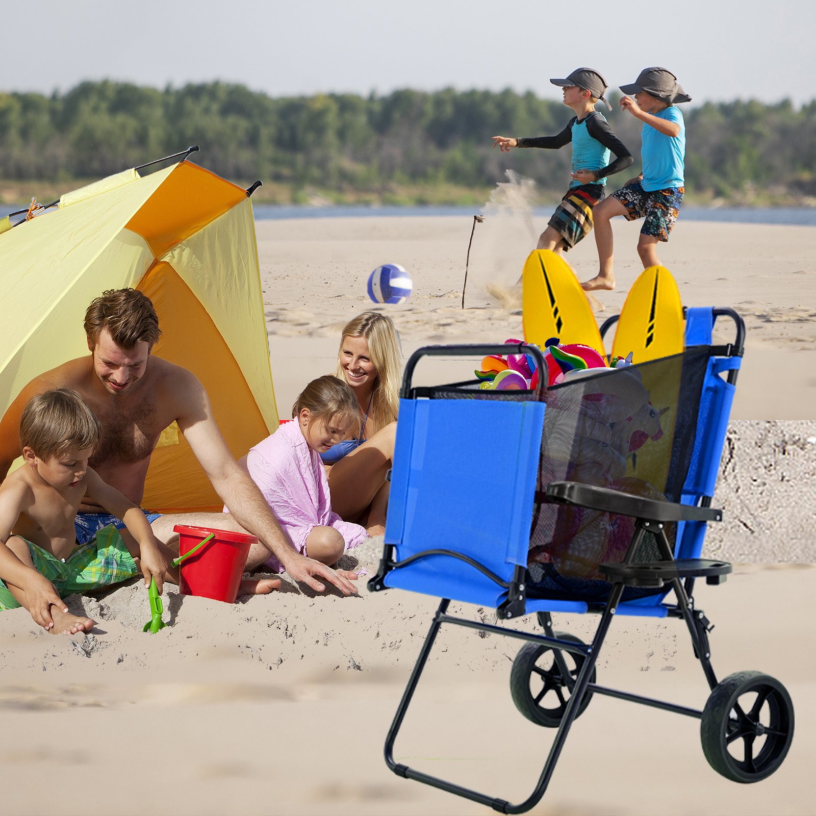 Esazn LYSTY-TSL-250-NA-BL Beach-Camping-Chairs - View #7