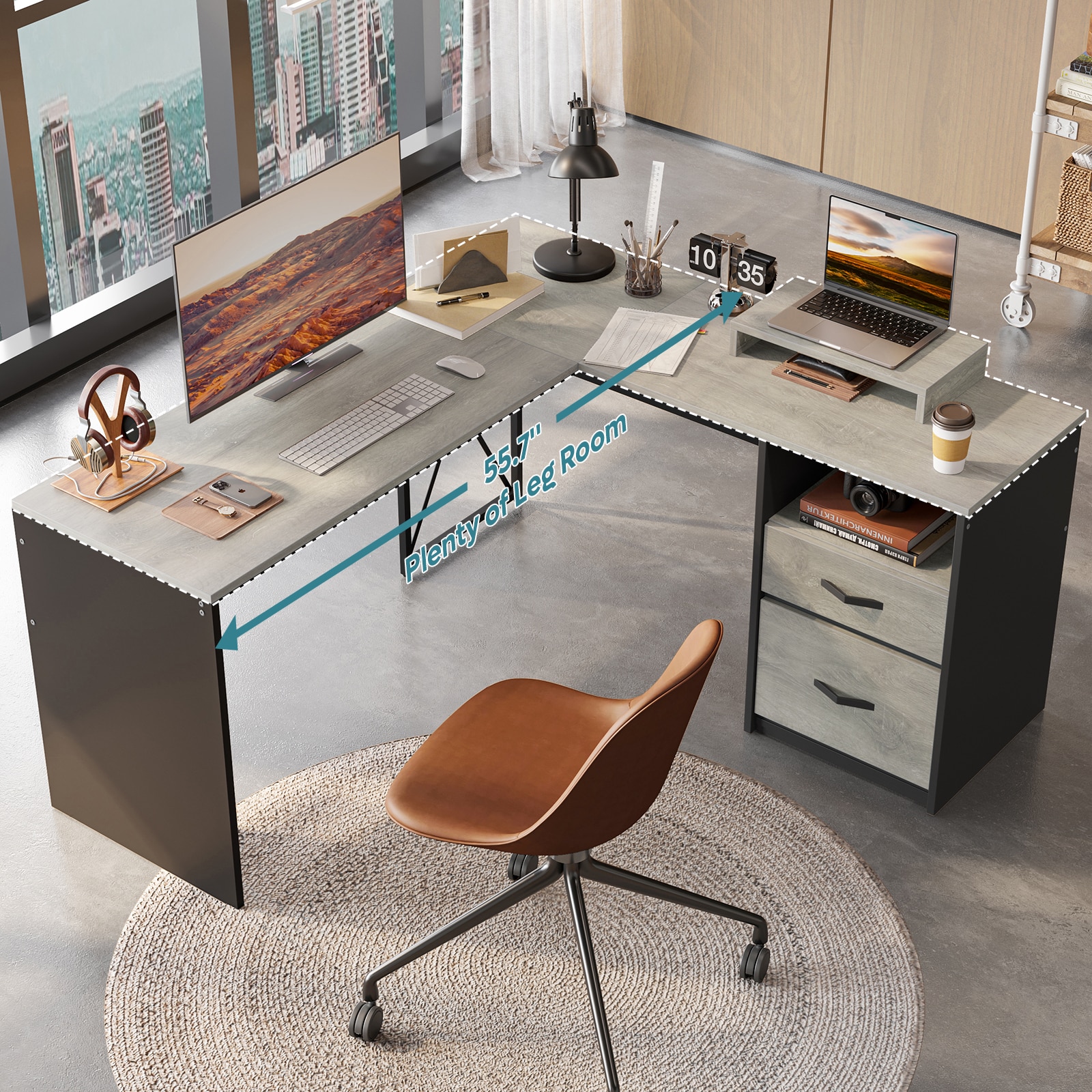 Bestier LOW-H103314A-RGOL desks - View #5