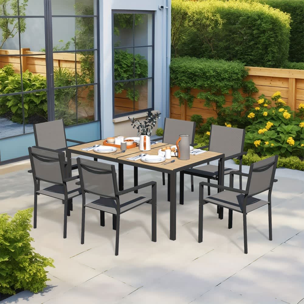 U-HOMY WQ-206BN-OT Patio-Dining-Sets - View #2