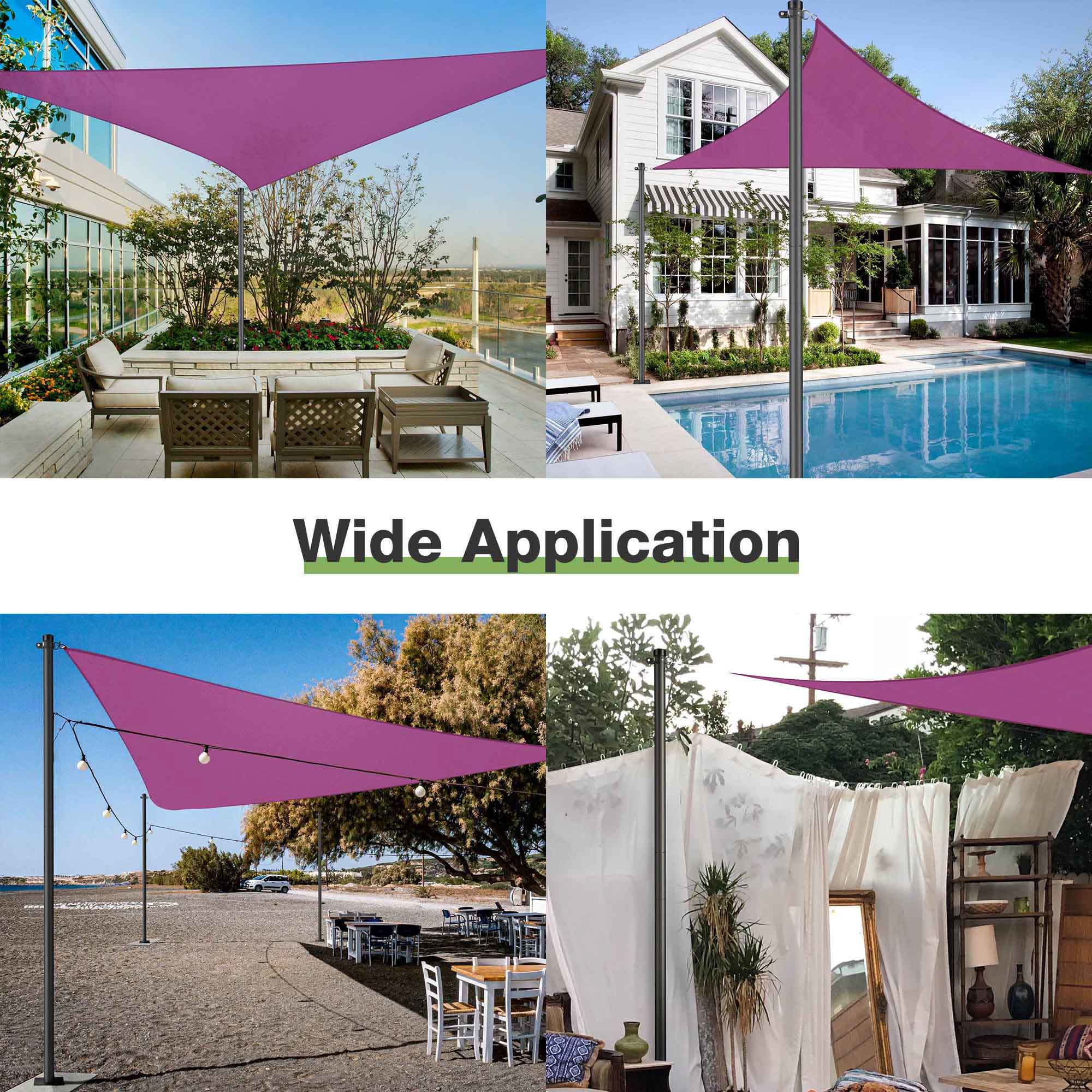 Yescom 07SSSSET009-22-8F-LO Shade-Sail-Fabric-Access - View #8
