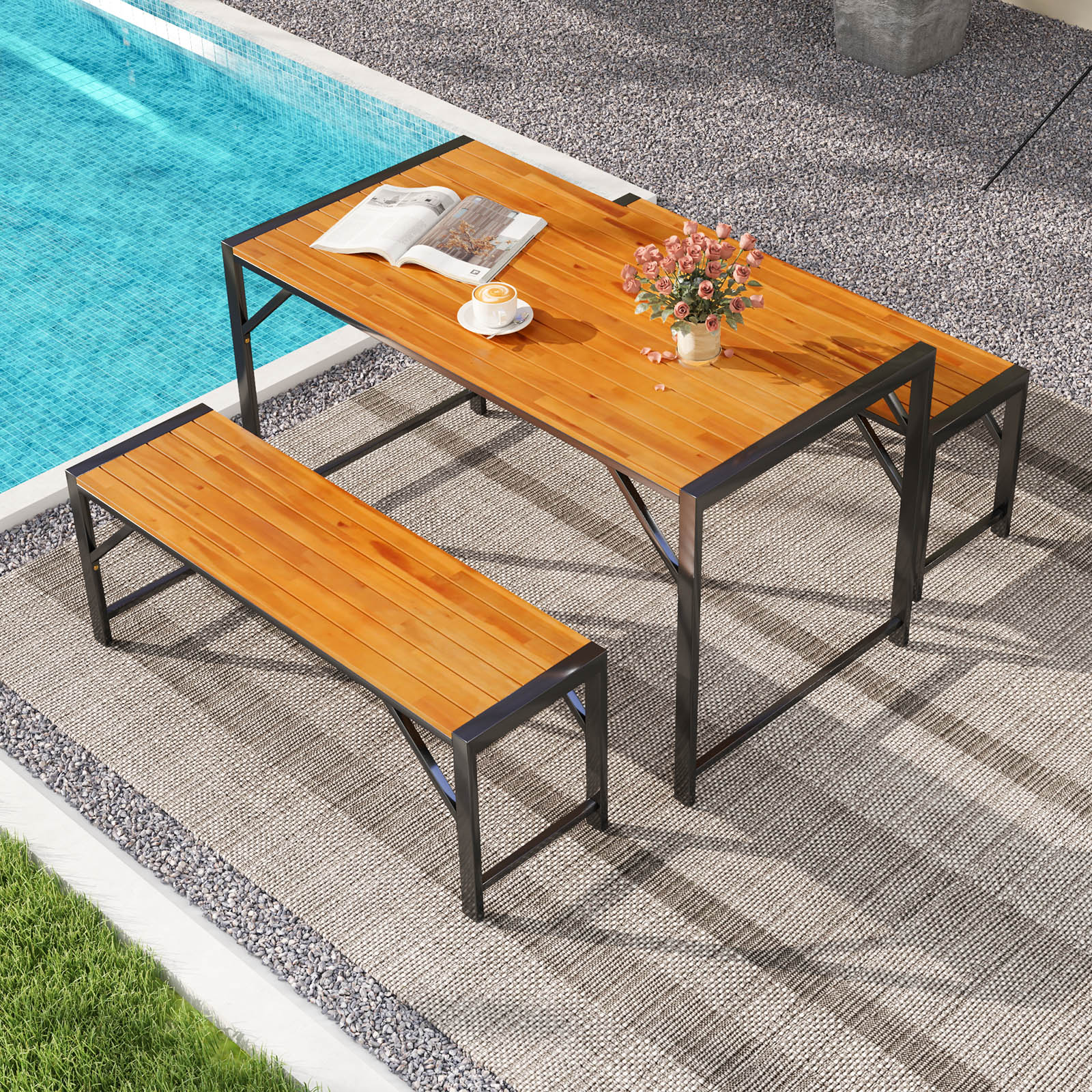 Slickblue D-CO-+29927WH Patio-Dining-Sets - View #2