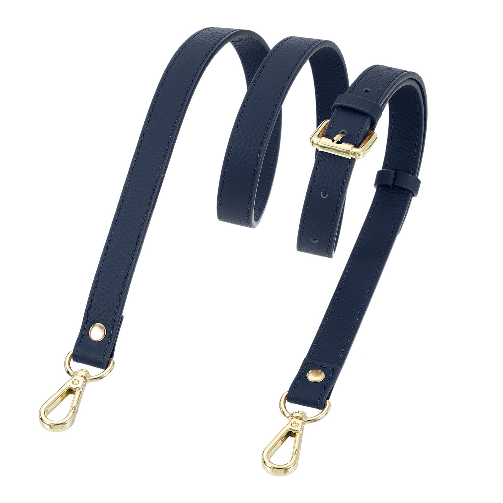 Unique Bargains - Genuine Leather Purse Strap 41.7-Inch-51.2-Inch Adjustable Crossbody Replacemen...