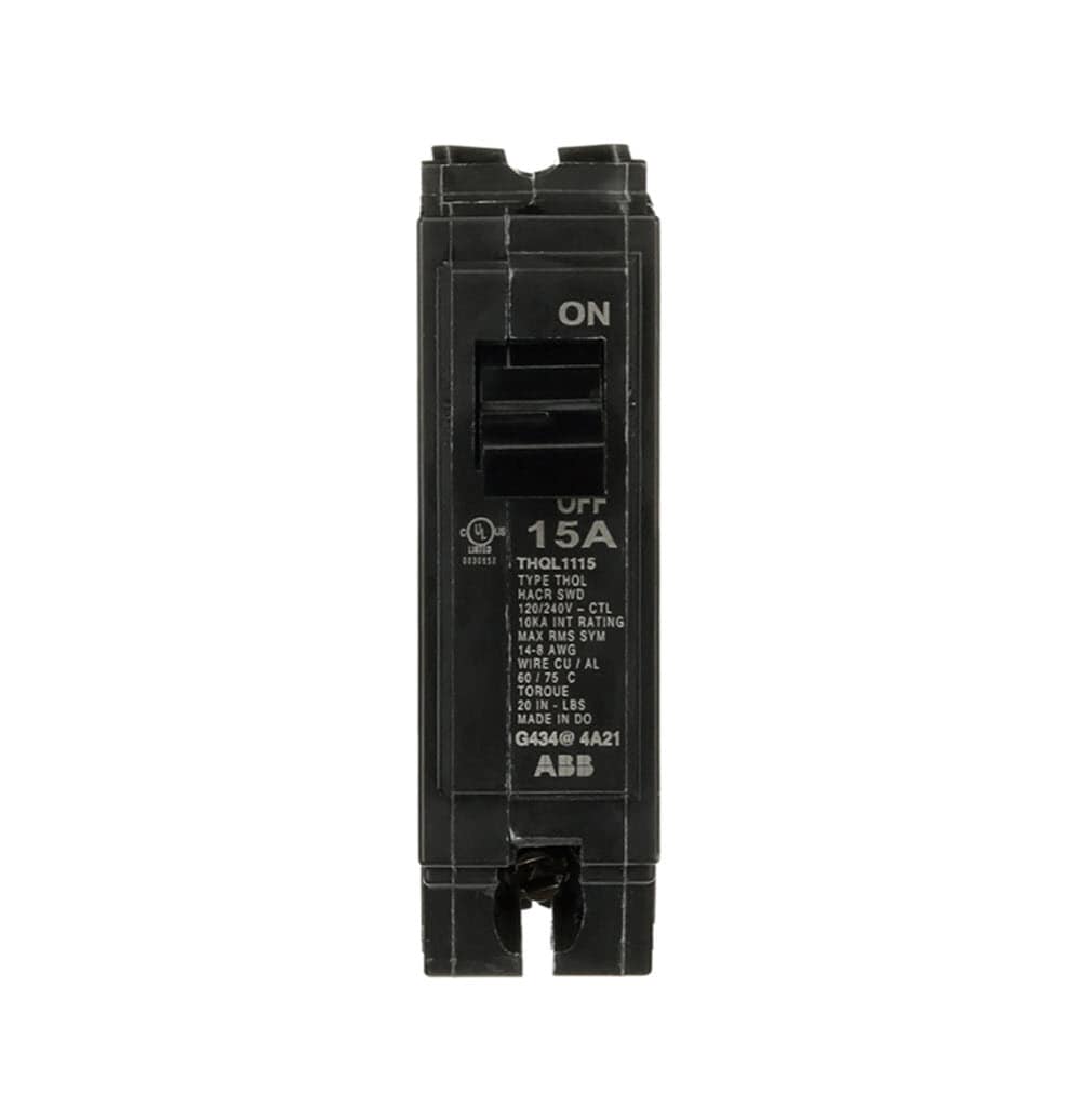 GE THQL1115A Q-Line THQL 15-amp 1 -Pole Standard trip Circuit Breaker