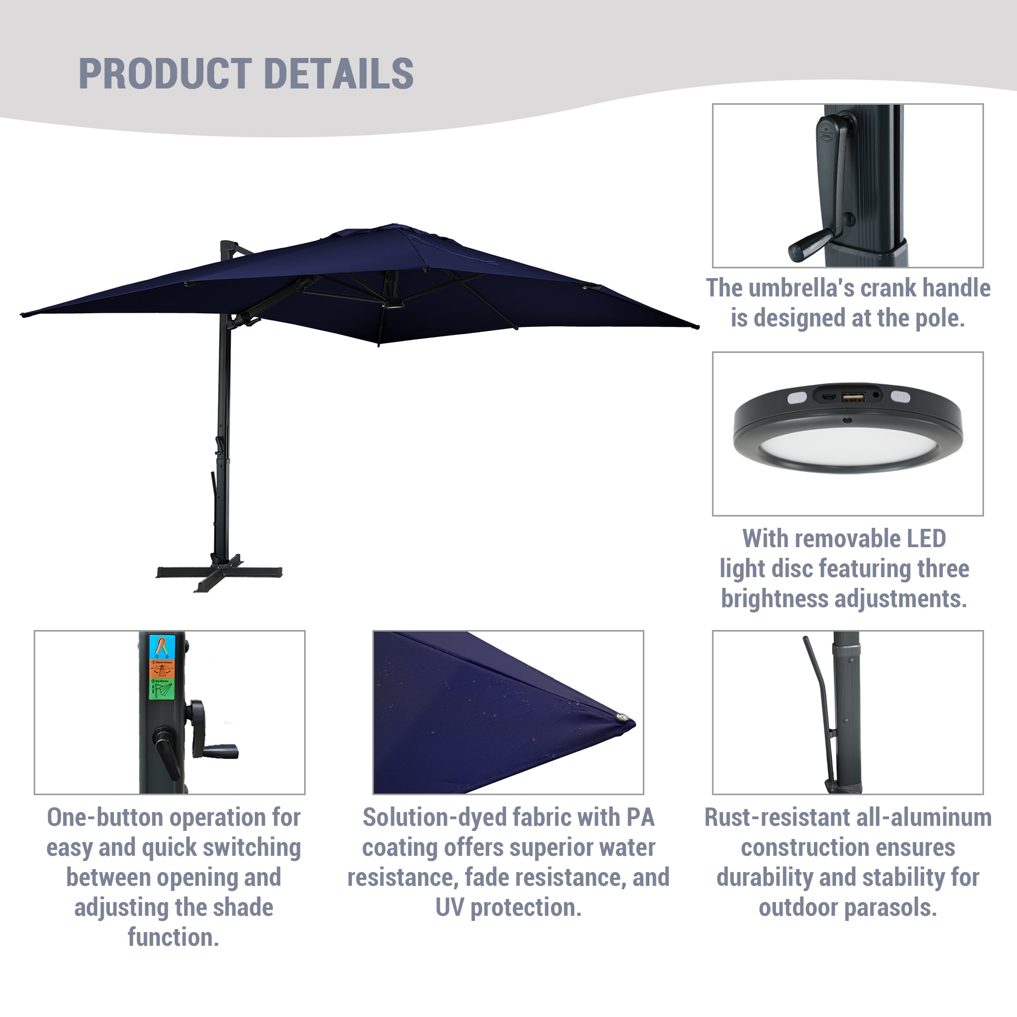 Clihome CL-LEDMY02NY Umbrellas-2 - View #8