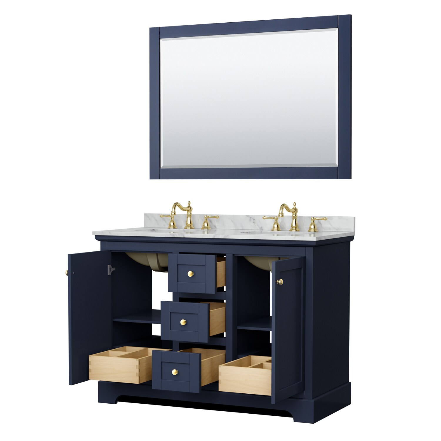 Wyndham Collection WCV232348DBLCMUNOM46 Bath-Vanity-Combo - View #2