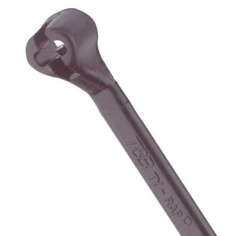 Ty-Rap  Cable Tie 4 in L 5/8 in Max Bundle Dia. Black Nylon 6/6 18 lb Strength 1000 PK TY23MX
