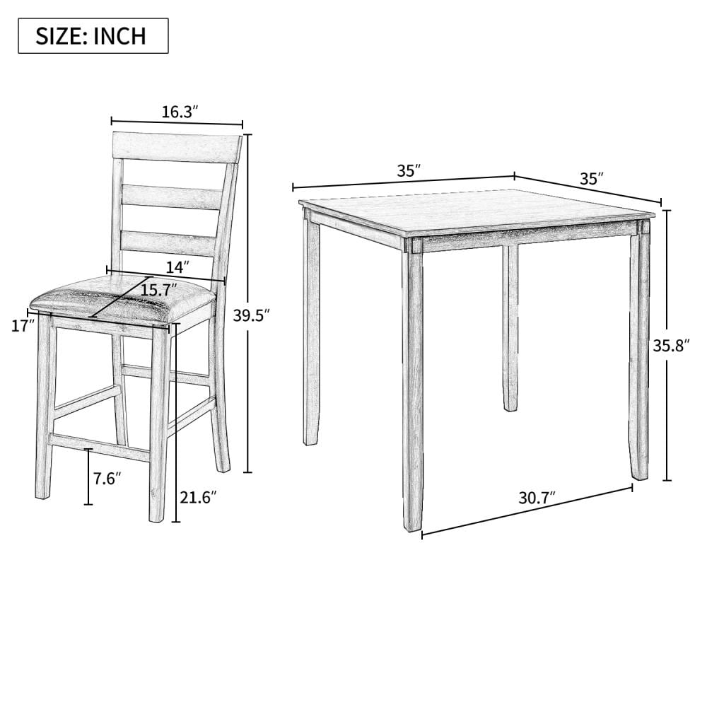 CASAINC TO-012-GR Dining-Sets - View #16