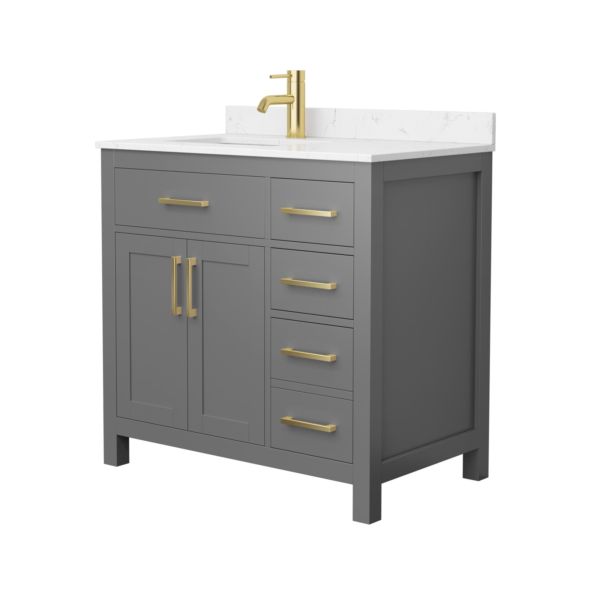 Wyndham Collection WCG242436SGGCCUNSMXX Bath-Vanity-Combo - View #2