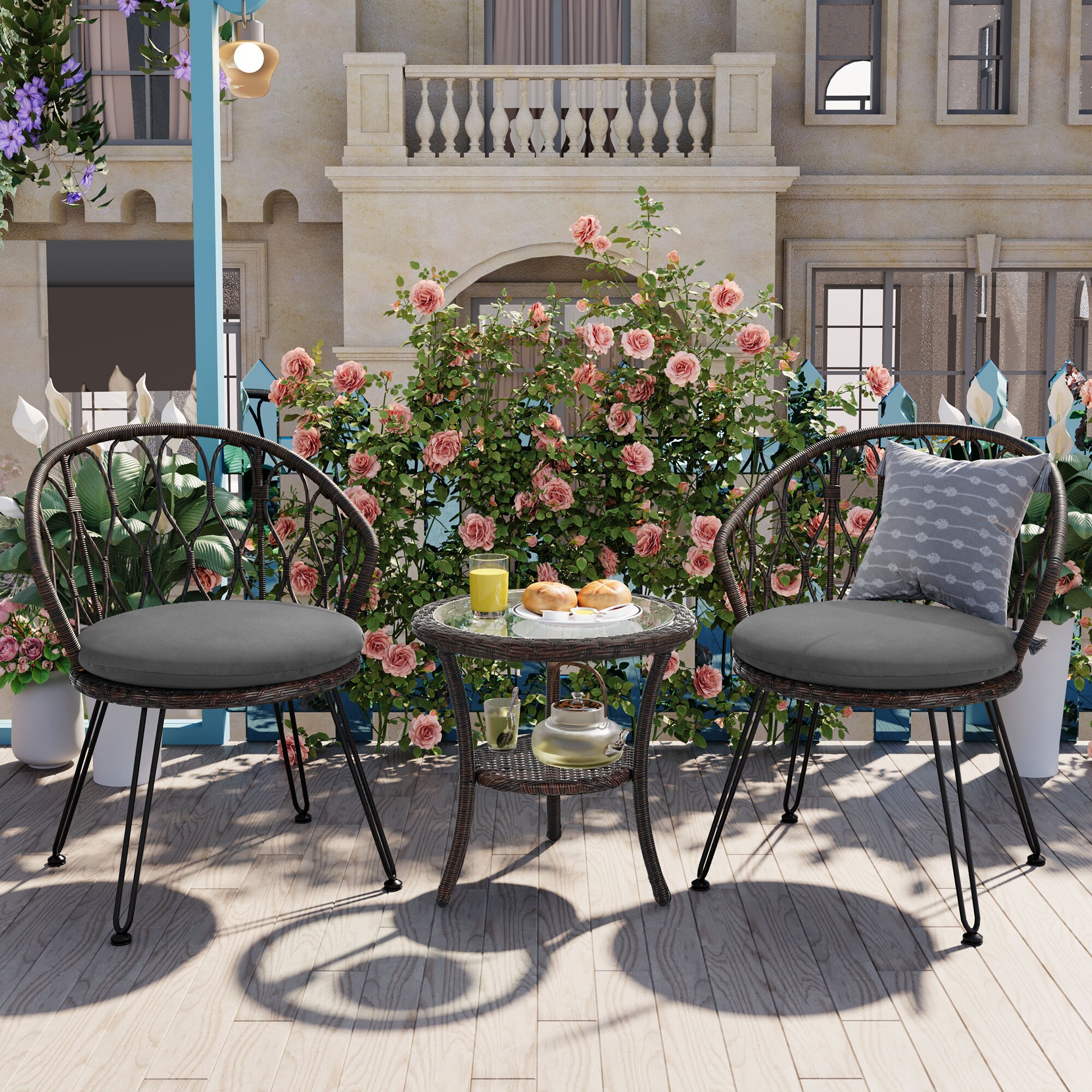 ModernLuxe L-N711P256422D Patio-Conversation-Sets - View #2