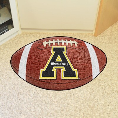 FANMATS Appalachian State Mountaineers 1-1/2-ft x 2-1/2-ft Black Rectangular Indoor Door Mat FANMATS Appalachian State Mountaineers 1-1/2-ft x 2-1/2-ft Black Rectangular Indoor Door Mat