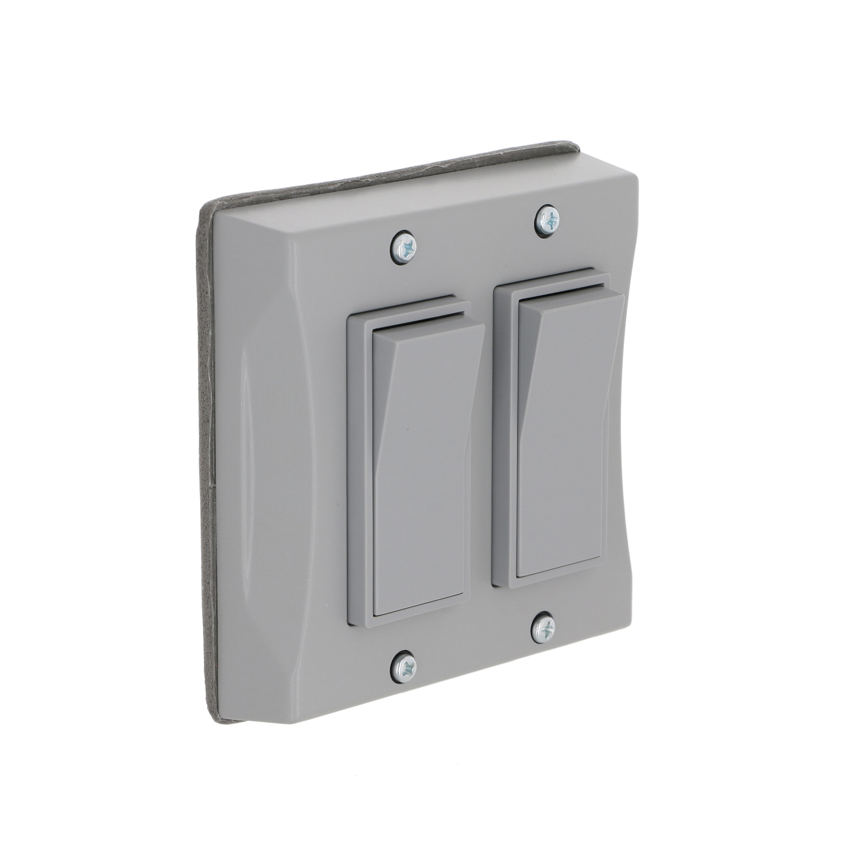 TayMac 2-Gang Rectangle Plastic Weatherproof Electrical Box Cover in the  Electrical Box Covers department at