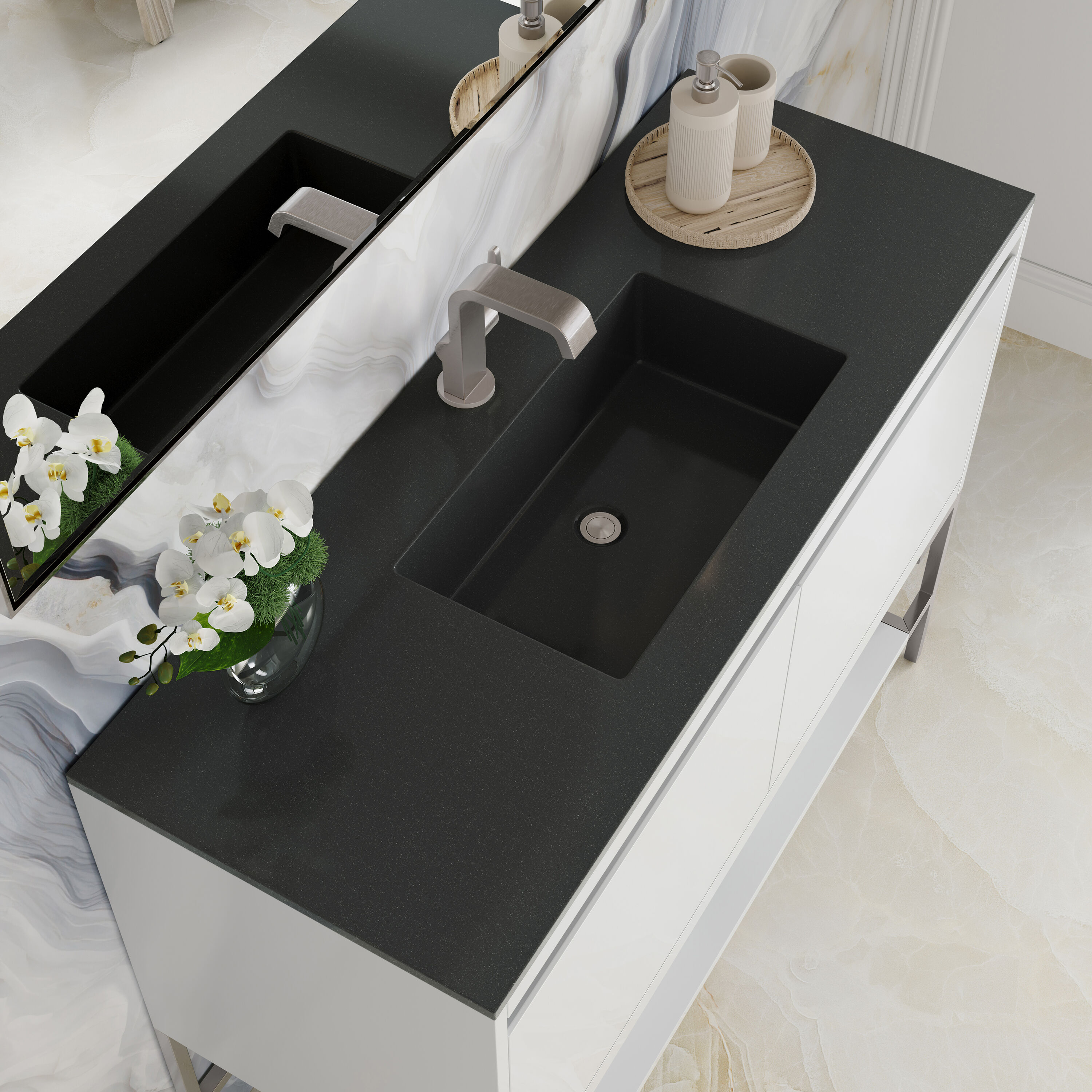 James Martin Vanities 805-V47.3-GW-BN-CH Bath-Vanity-Combo - View #5