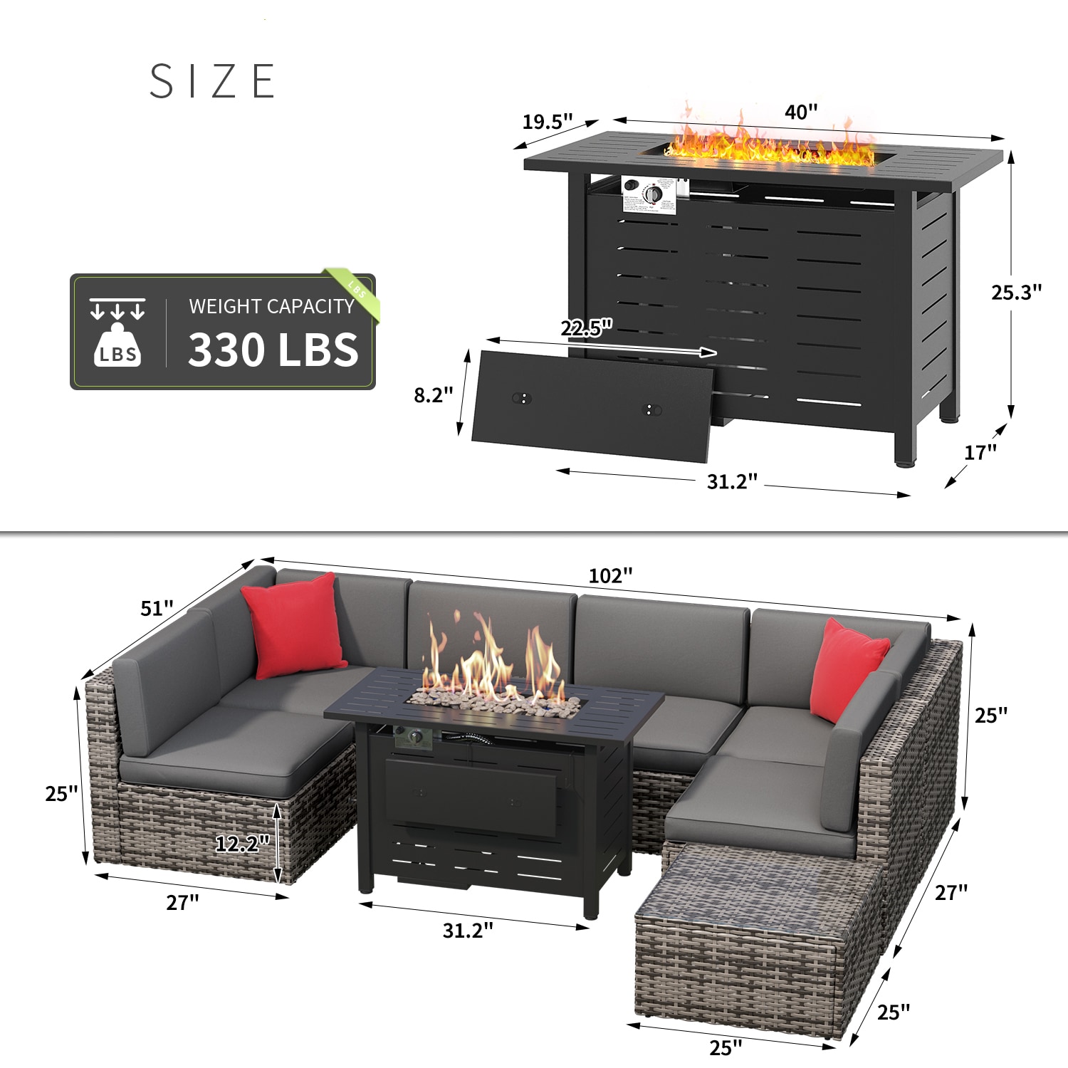 Bapipro BP3508G19 Patio-Conversation-Sets - View #8