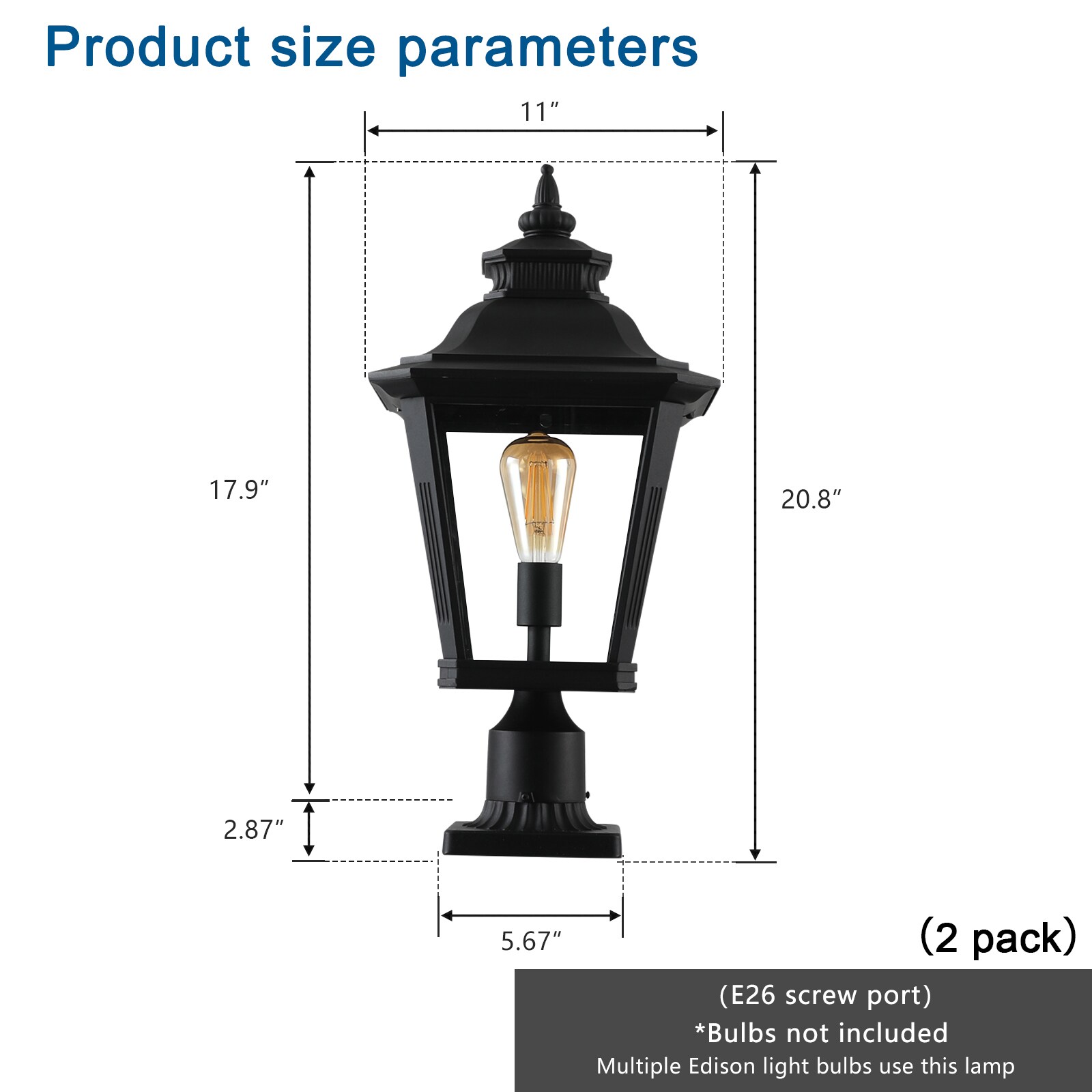Dexmalle W2312P415982 Outdoor-Wall-Lighting - View #3