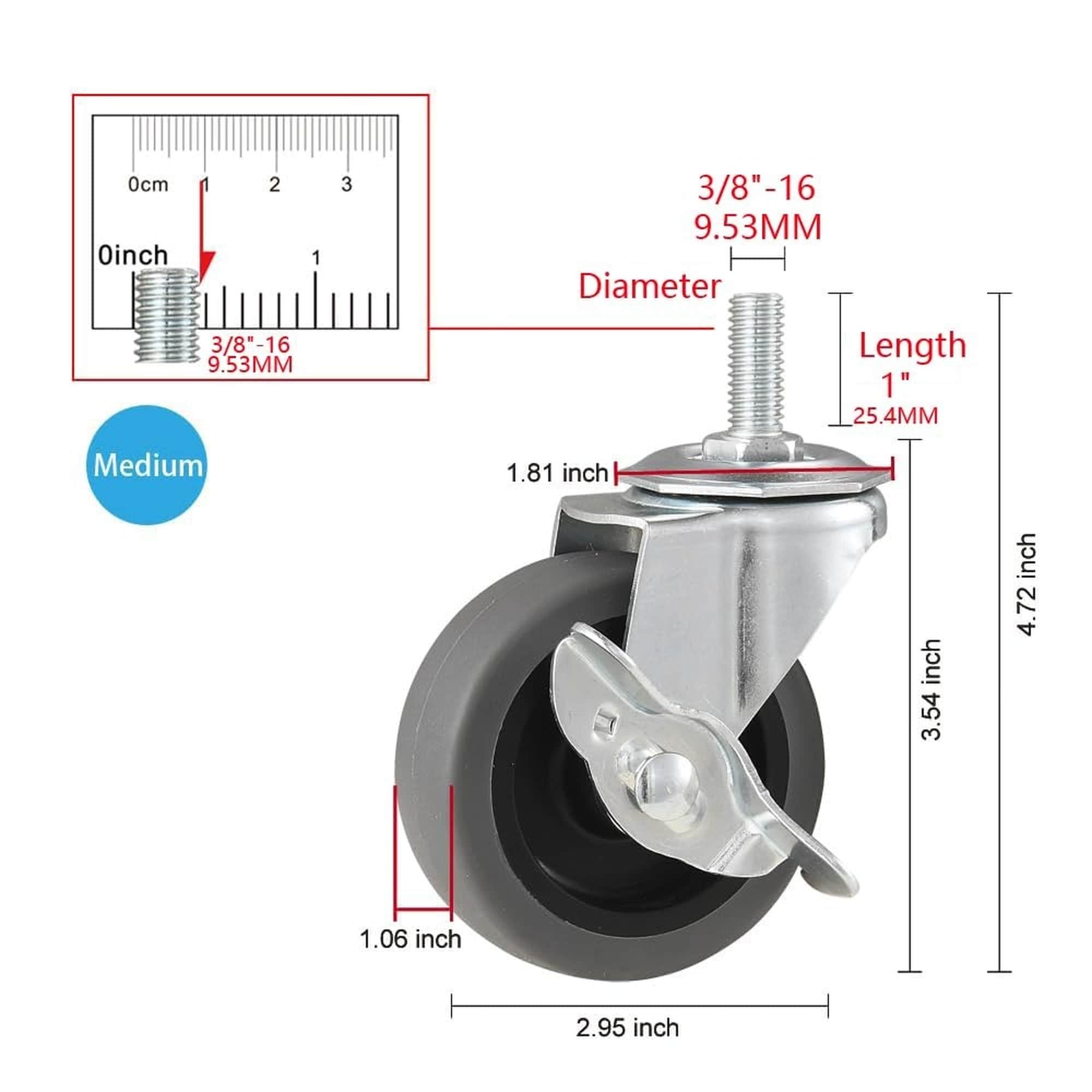Numhew NHBEN45600 casters - View #2