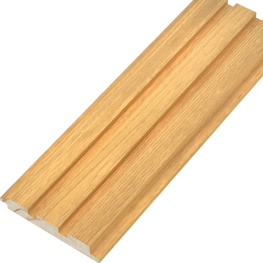 HIGHLANDERHOME WWC3G-001 Smooth LIght Oak Asian hardwood Tongue and Groove Wall Plank ( 3 -Pack , Covers 9.84-sq ft )