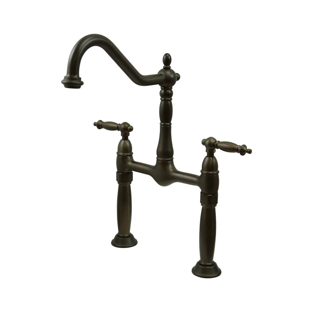 Elements of Design ES1075TL Victorian Oil-Rubbed Bronze Widespread 2-Handle Bathroom Sink Faucet