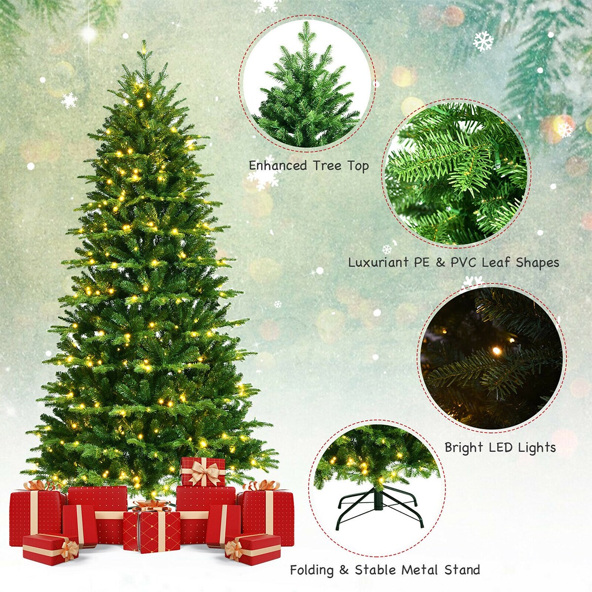 WELLFOR CM-HJY-23493US Artificial-Christmas-Trees - View #5