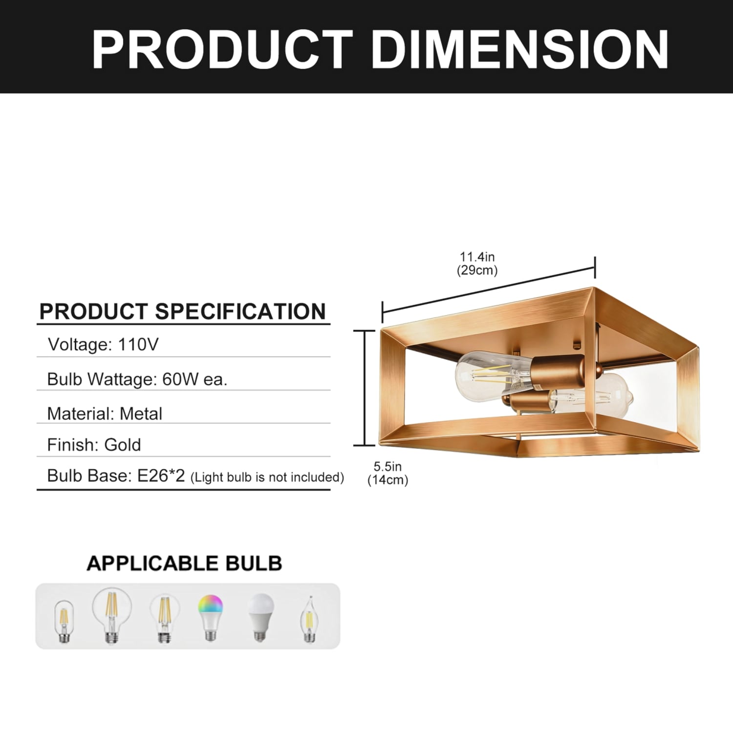 YANSUN LA-CX-BX07501ACH-11 flushmounts - View #5