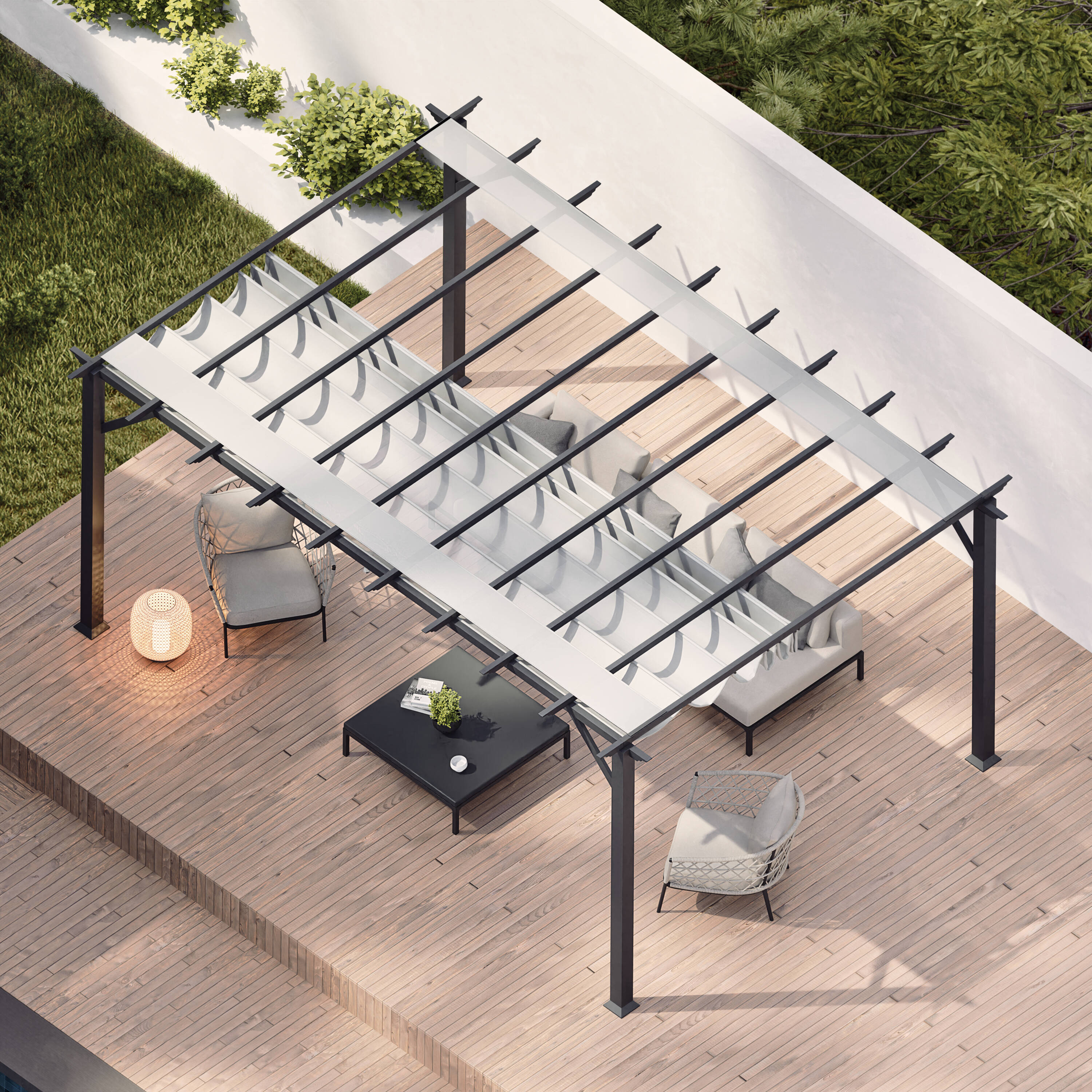 Paragon Outdoor PR16GRYW Pergolas-2 - View #3