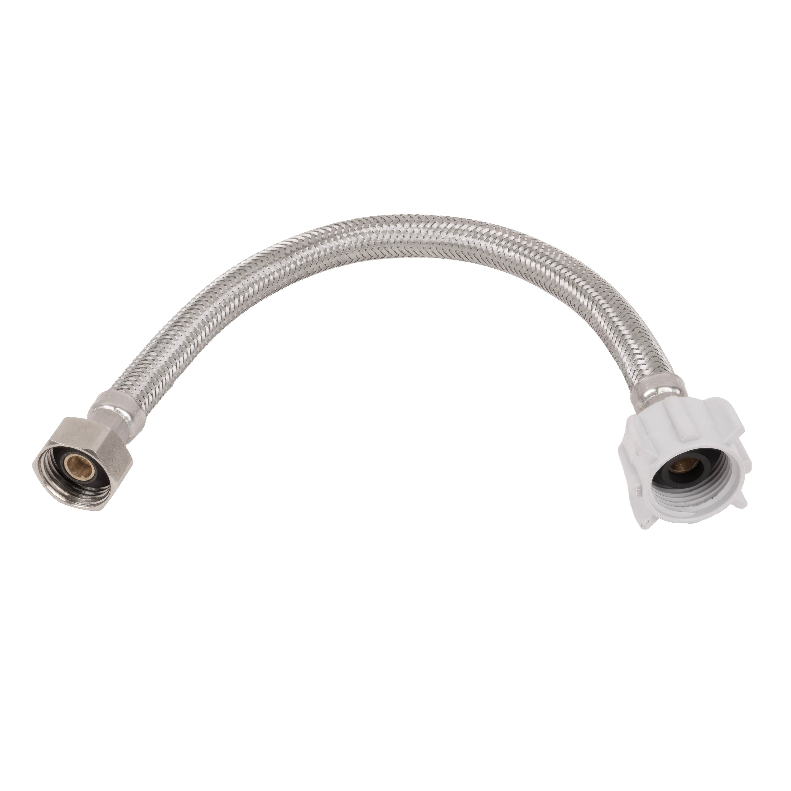 RELIABILT Flexible Toilet Supply Lines 1/2-in x 7/8-in FIP x 12-in Braided stainless steel