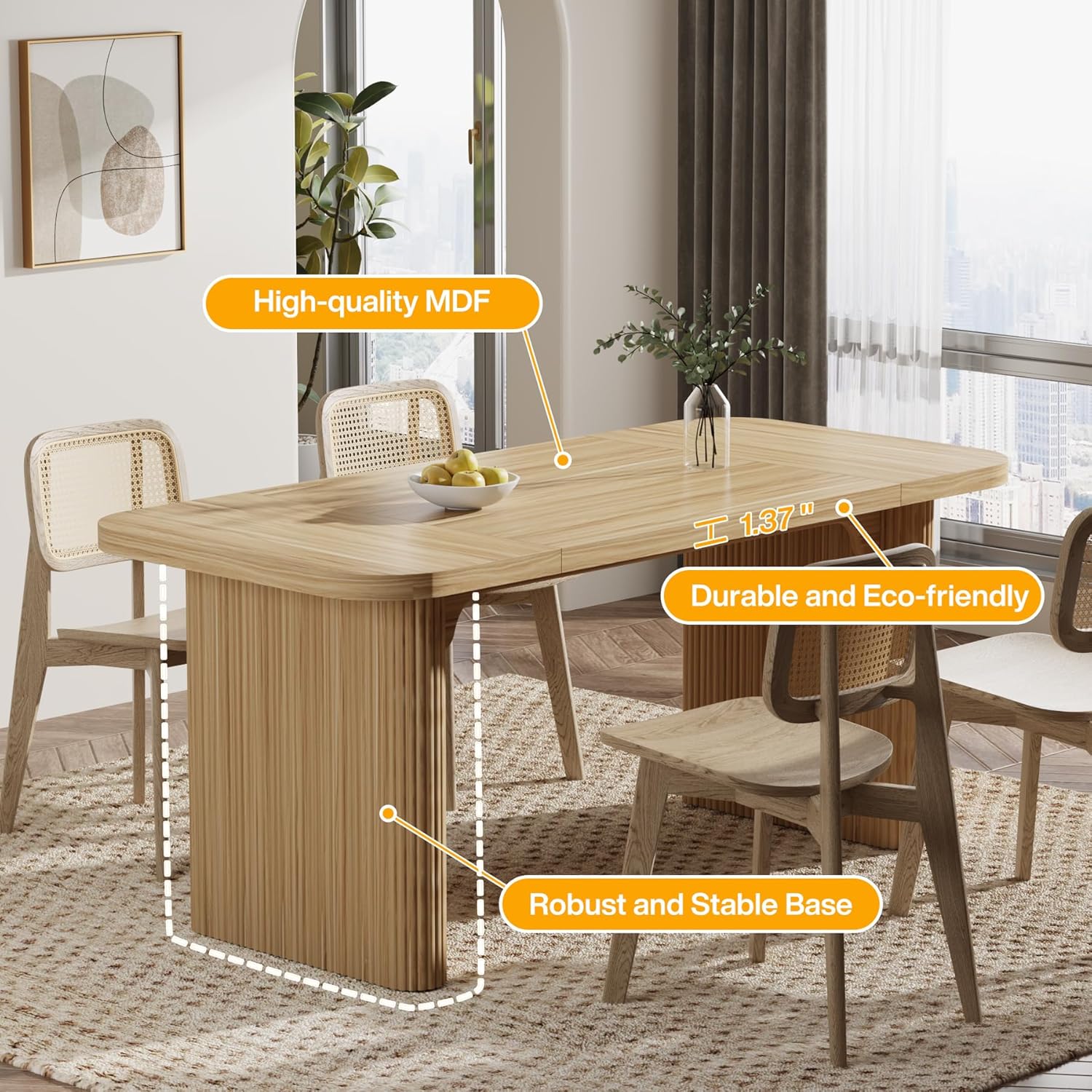 Tribesigns LWOYJL-0269YY Office-Tables - View #5