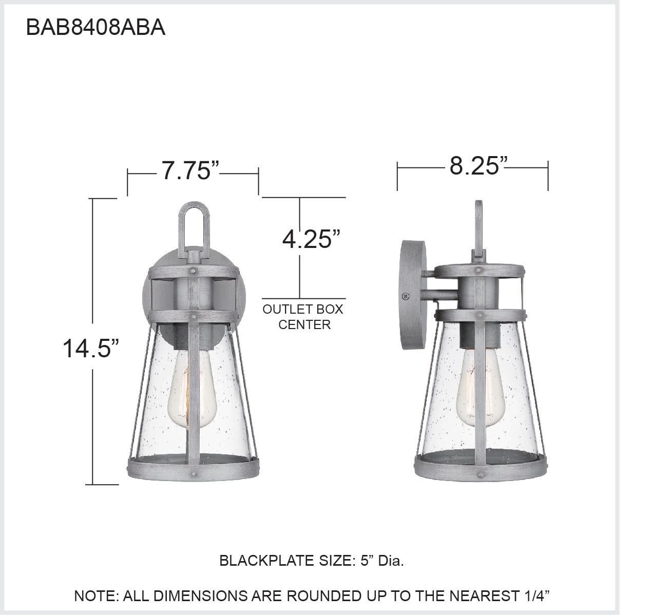 Quoizel BAB8408ABA Outdoor-Wall-Lighting - View #5