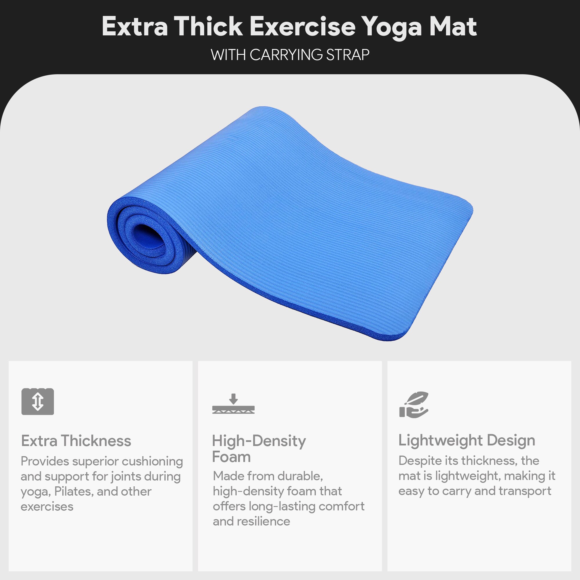 Balancefrom BFGC-AP1BL Fitness-Equipment-Mats - View #2