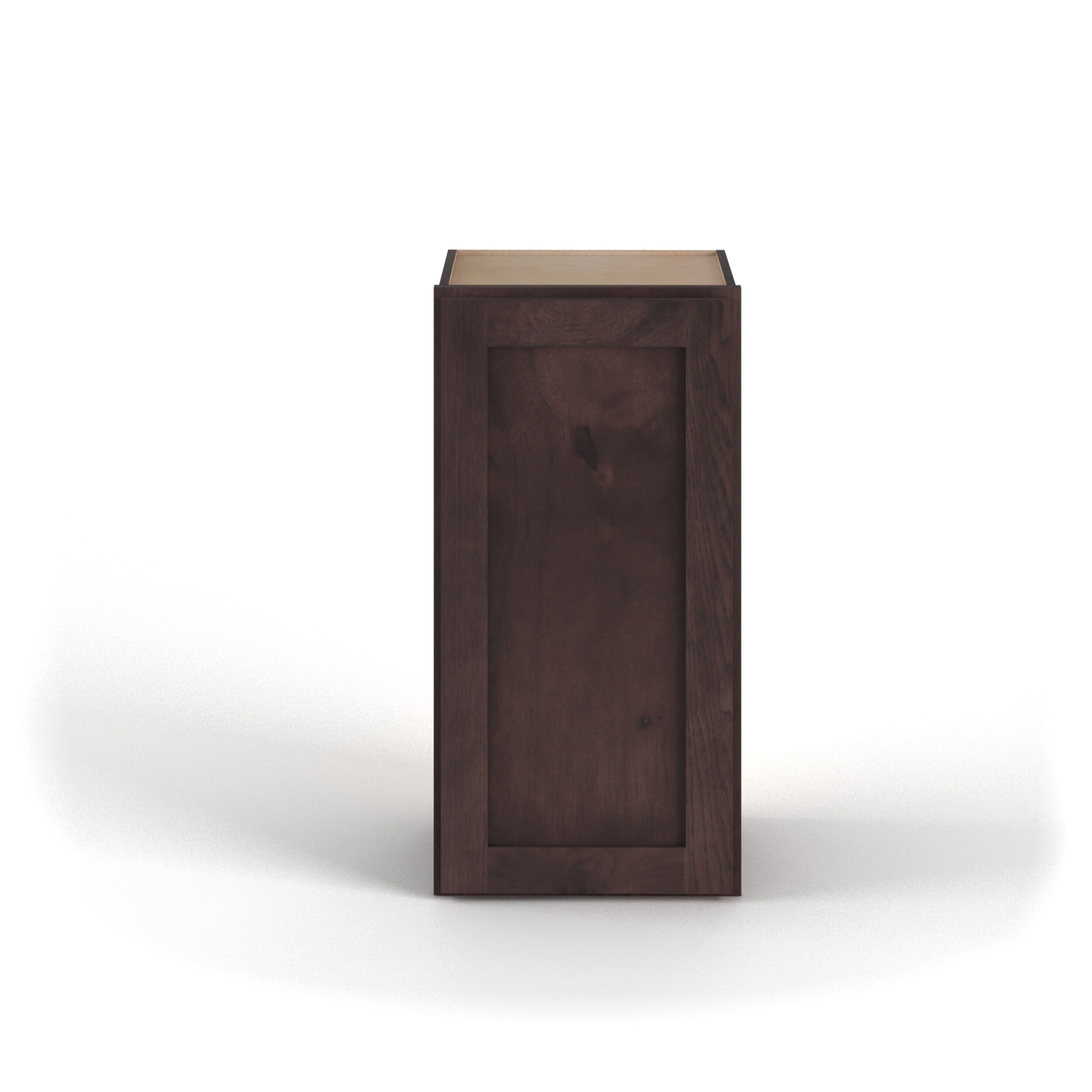 Valleywood Cabinetry 36-in W x 15-in H x 12-in D Rustic Hickory Wall Ready To Assemble Plywood Cabinet (Flat Panel Shaker Door Style)
