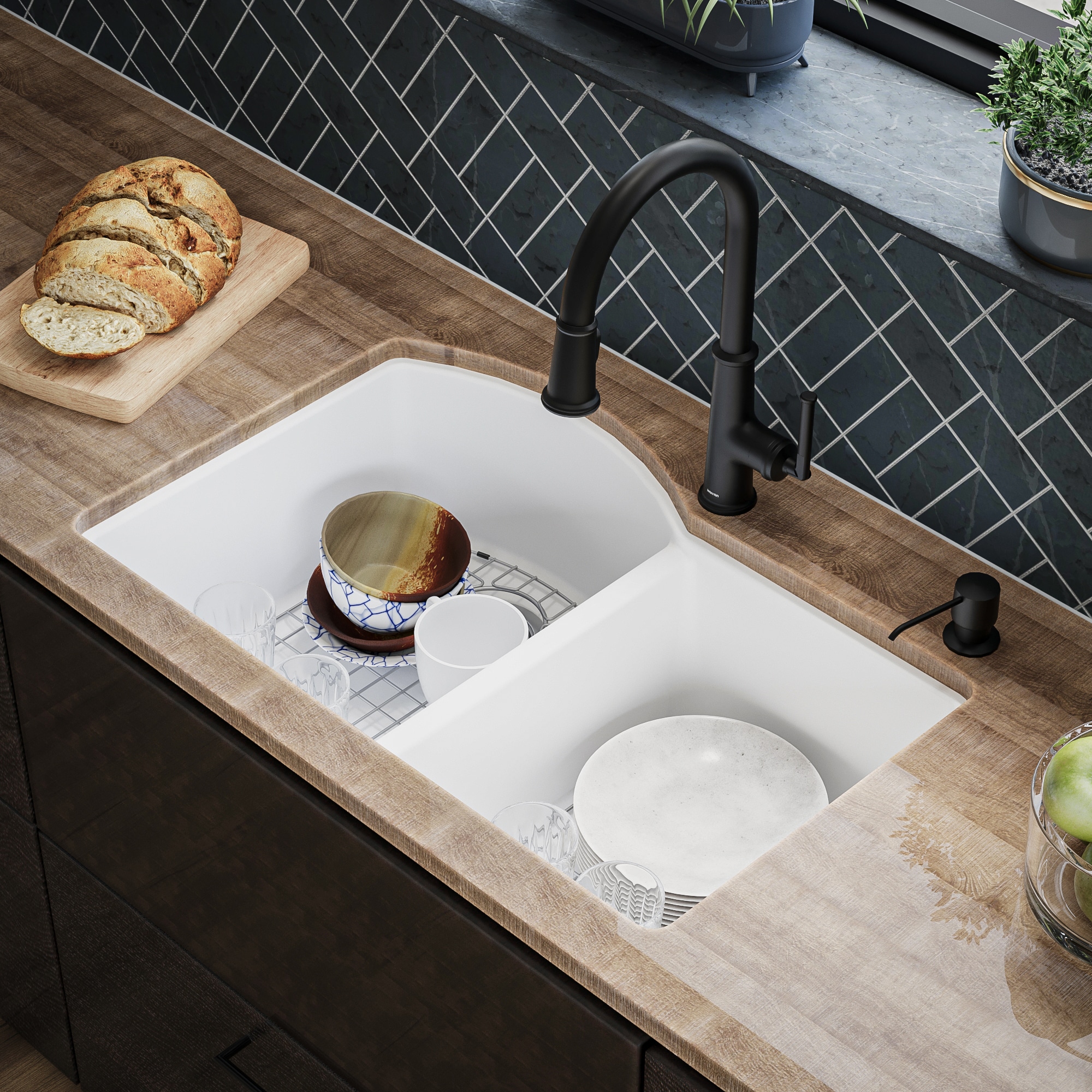 Karran QU-610-WH-PK1 Kitchen-Sinks - View #13