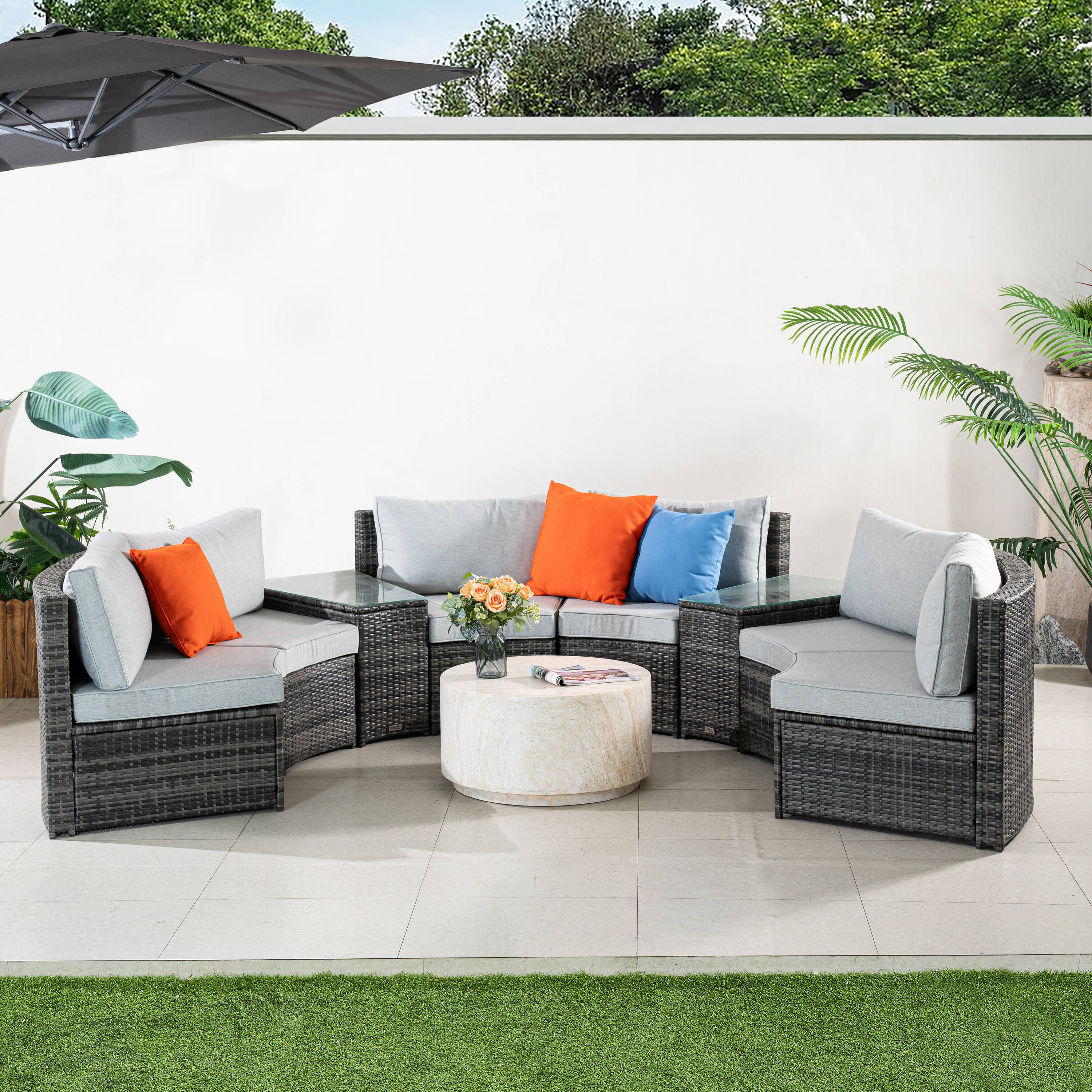 Direct Wicker DWS-1205BG&240076T Patio-Conversation-Sets - View #4
