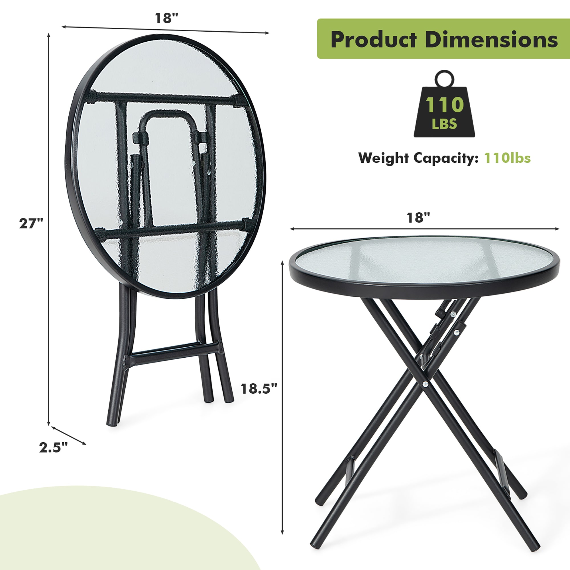 Goplus NP10402 Patio-Tables - View #7