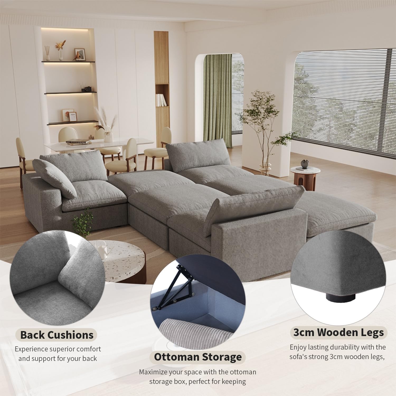 BuotiqHom DH-S3+2-121LG Sofas-Loveseats - View #9