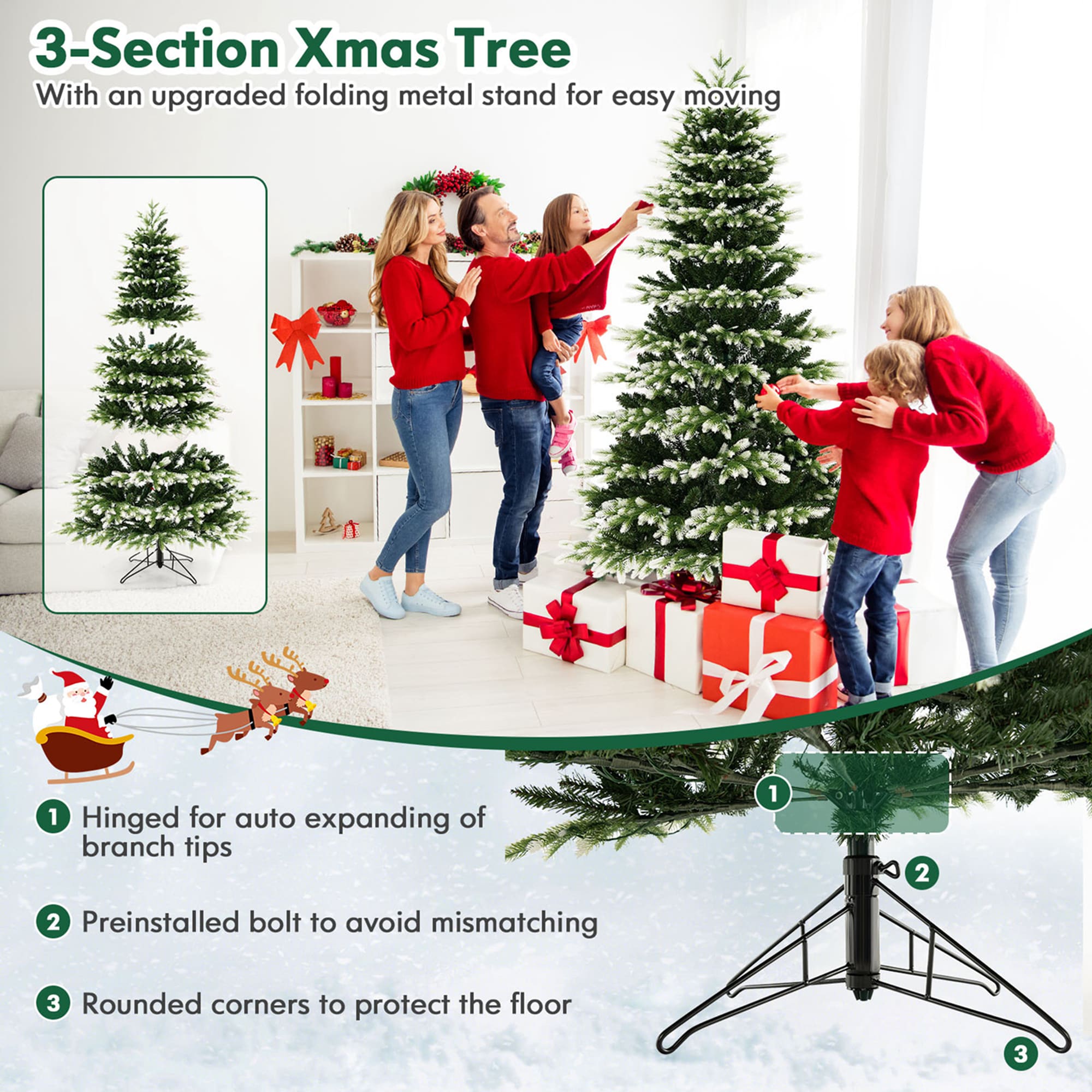 Costway LWS00767 Artificial-Christmas-Trees - View #5