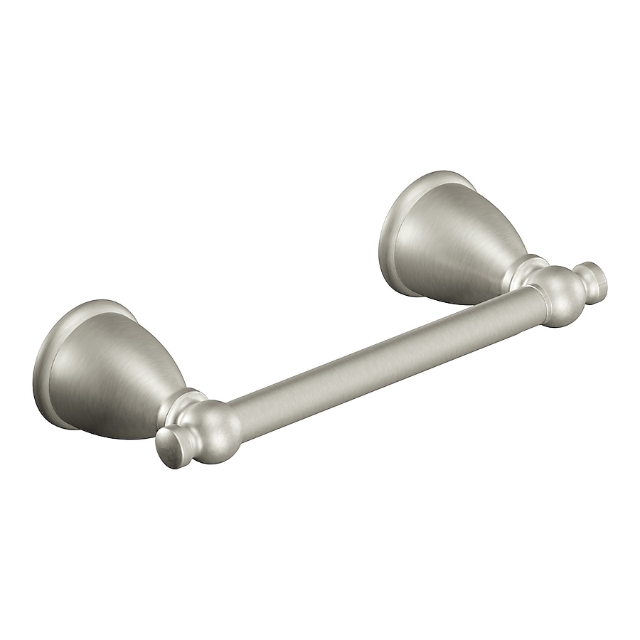 Moen Caldwell Brushed Nickel Wall Mount Pivot Toilet Paper Holder Moen Caldwell Brushed Nickel Wall Mount Pivot Toilet Paper Holder