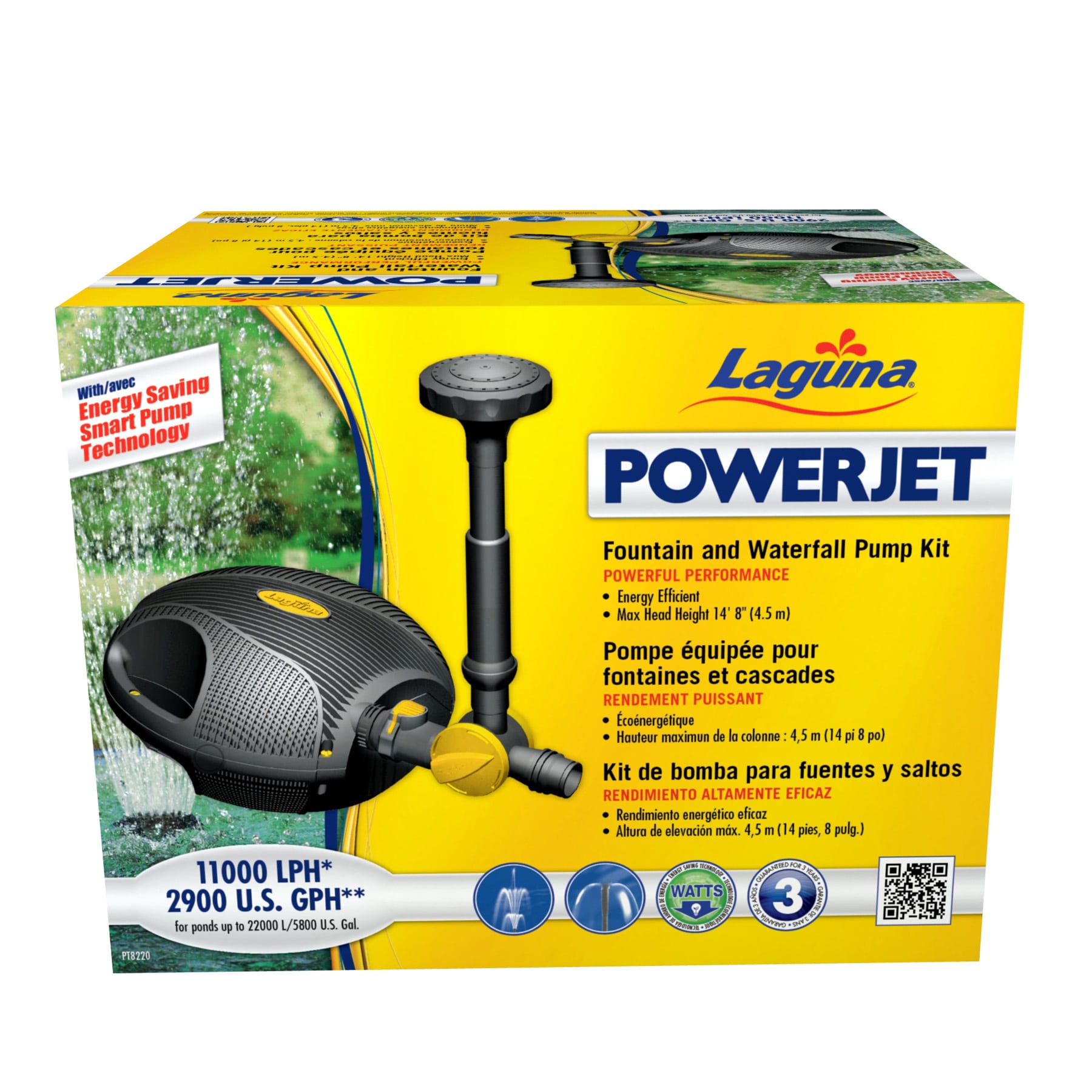 Laguna 2900 -GPH Submersible Corded Electric Fountain Pump #PT8220