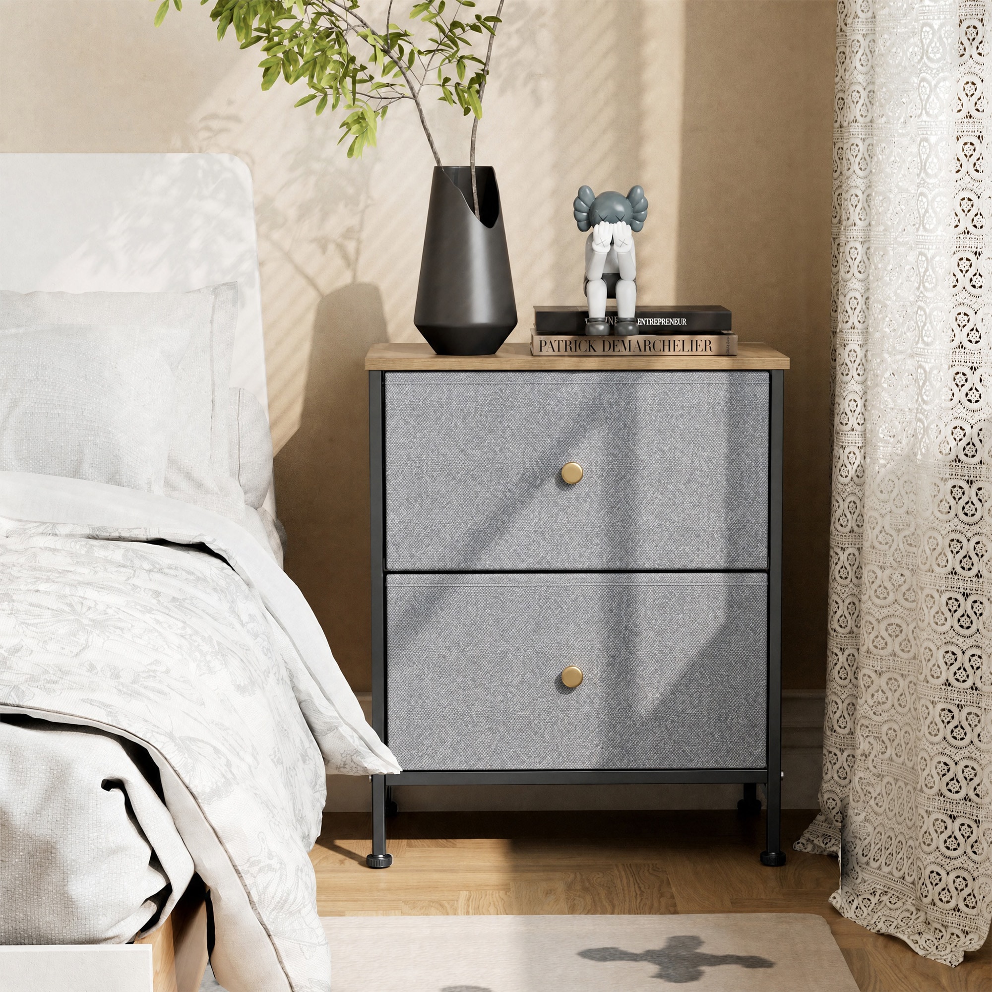 Sweetcrispy L-CAB-2BC-BU nightstands - View #2