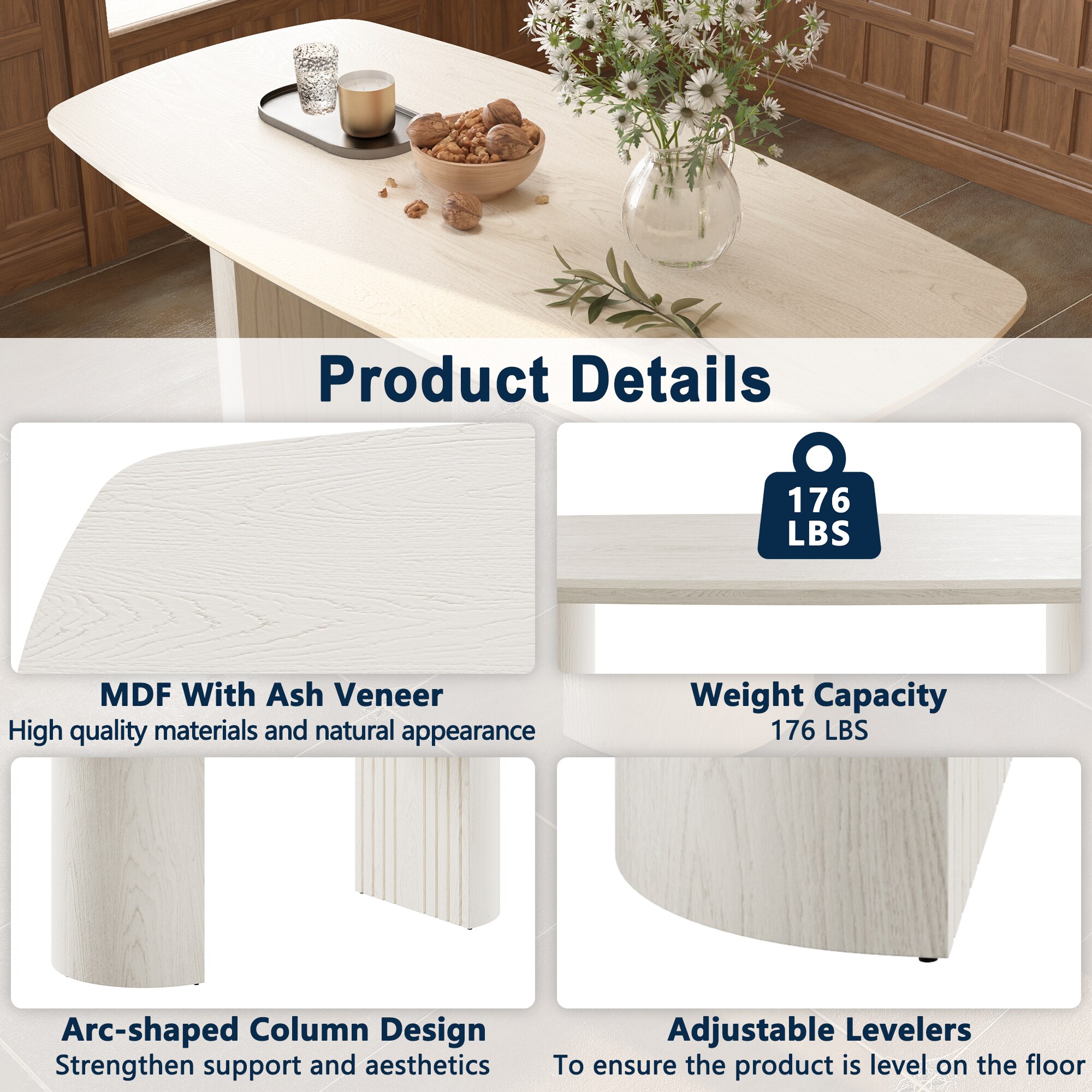 Clihome CL-WF-DT-1660A Dining-Tables - View #12