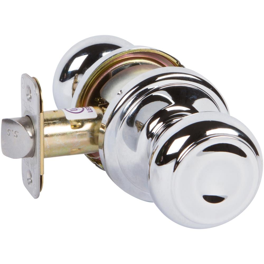 Bright Chrome Flat Ball Passage Door Knob for Hall/Closet