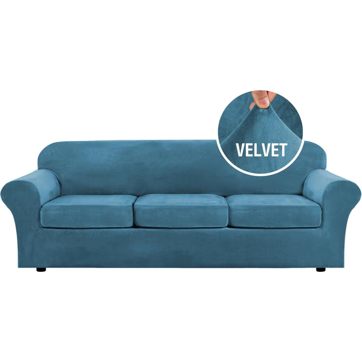 H.Versailtex SOFA2P4DEEPTEALYH slipcovers - View #8