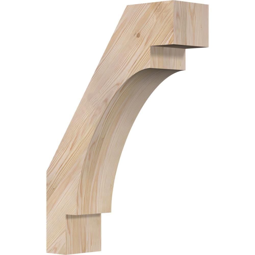 Ekena Millwork BRC06X18X26MRC00SDF 5-1/2-in x 18-in x 26-in Douglas Fir Unfinished Wood Merced Smooth Knee Brace