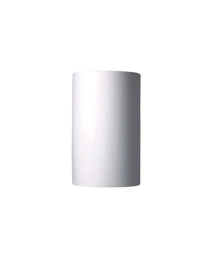 Justice Design Group CER-1265W-BIS Ambiance 1 -Light 12.5-in H White Hardwired Outdoor Wall Light